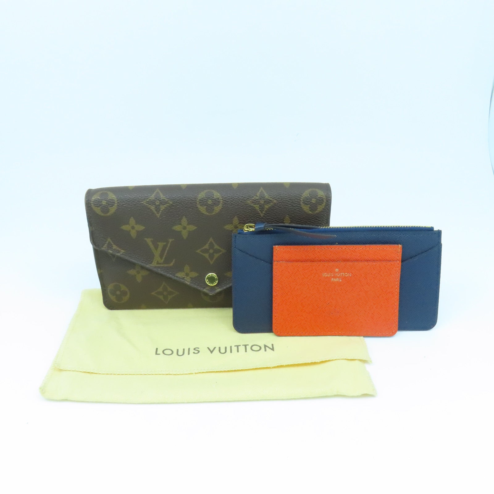LOUIS VUITTON Monogram Jeanne金扣長錢包棕色