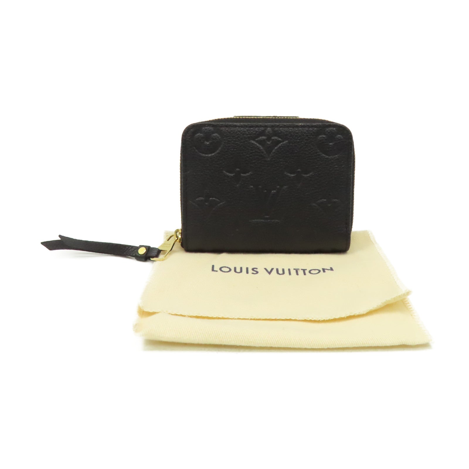 LOUIS VUITTON Monogram Empreinte Zippy Coin Purse零錢包黑色