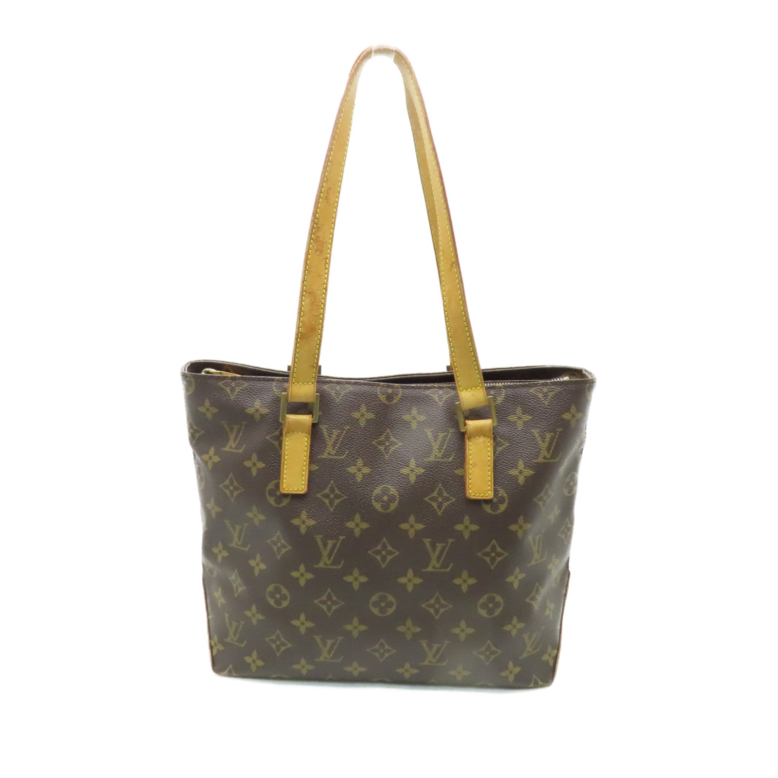 LOUIS VUITTON Monogram Cabas Piano金扣肩背袋啡色