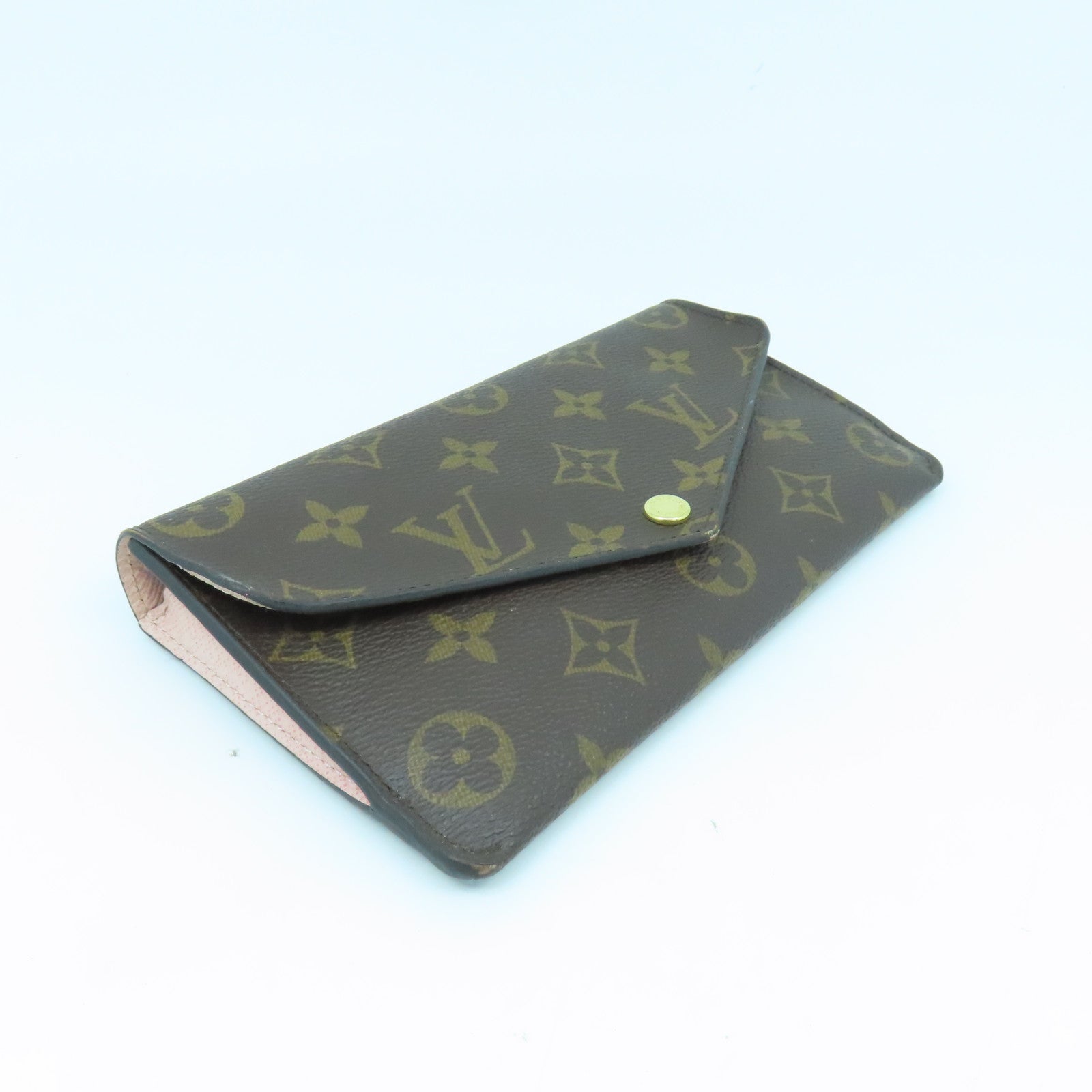 LOUIS VUITTON Monogram Jeanne金扣長錢包棕色