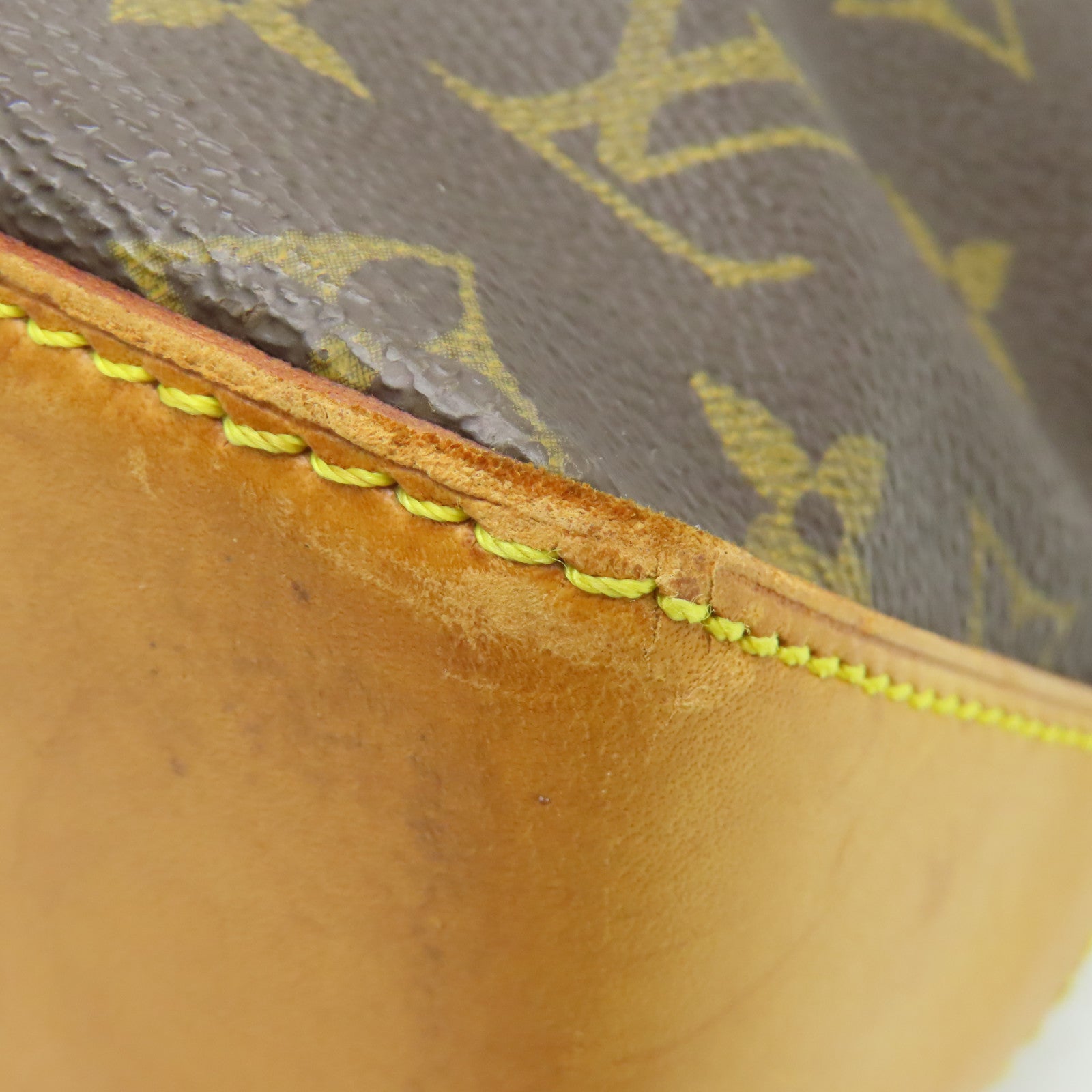 LOUIS VUITTON Monogram Cabas Piano金扣肩背袋啡色