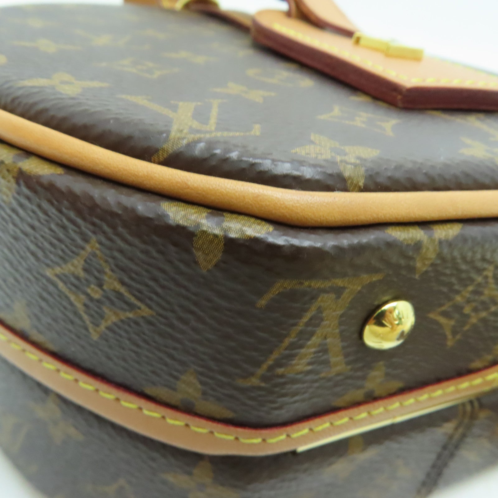 LOUIS VUITTON 【激减优惠】Monogram Petite Boite Chapzau金扣手挽肩背两用袋啡色