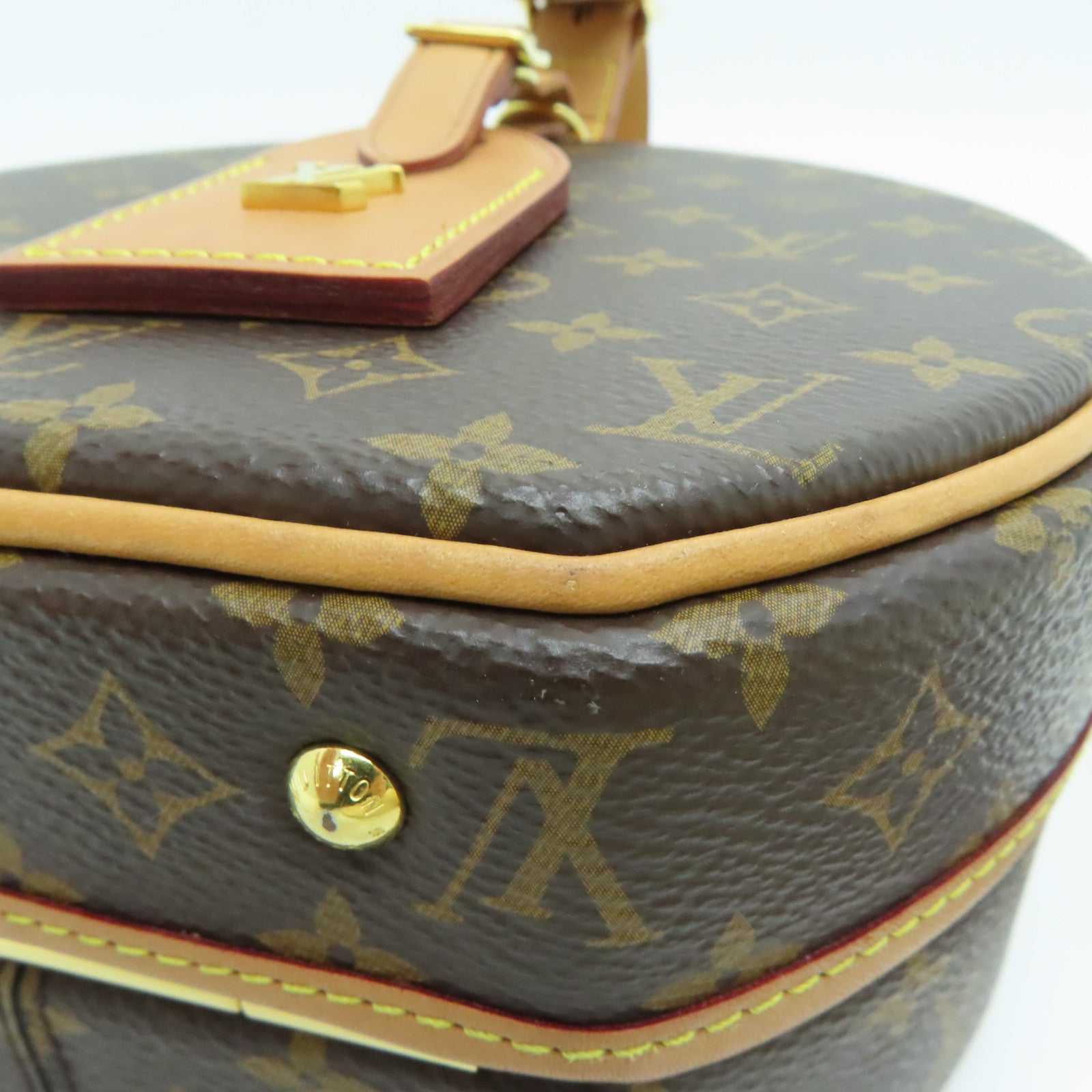 LOUIS VUITTON 【激减优惠】Monogram Petite Boite Chapzau金扣手挽肩背两用袋啡色