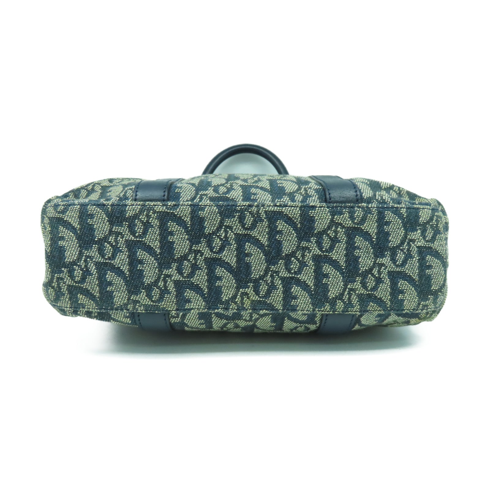 Dior 帆布Tote Bag金扣手挽袋藍色