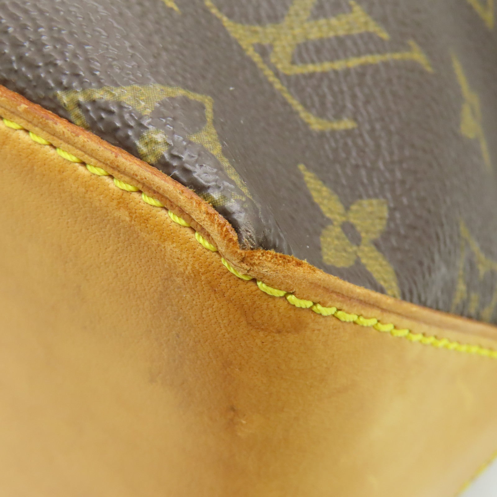 LOUIS VUITTON Monogram Cabas Piano金扣肩背袋啡色