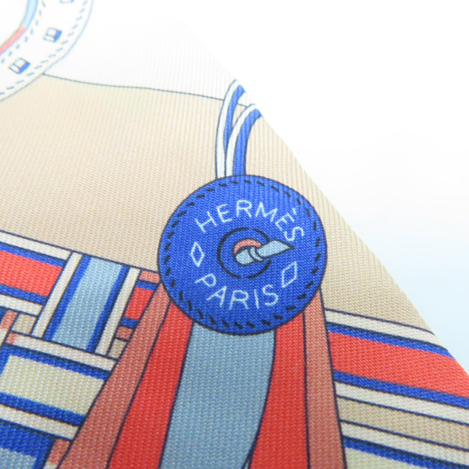 HERMES 【激減優惠】絲質Twilly Scarf絲巾棕色