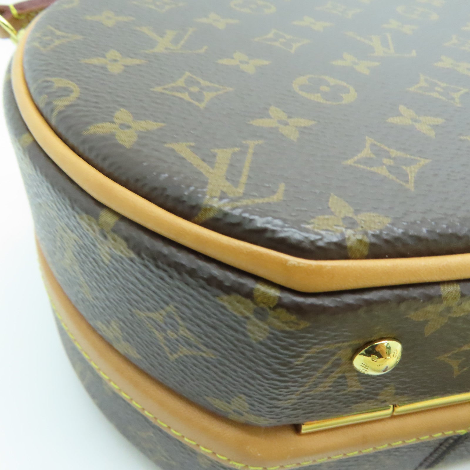 LOUIS VUITTON 【激减优惠】Monogram Petite Boite Chapzau金扣手挽肩背两用袋啡色