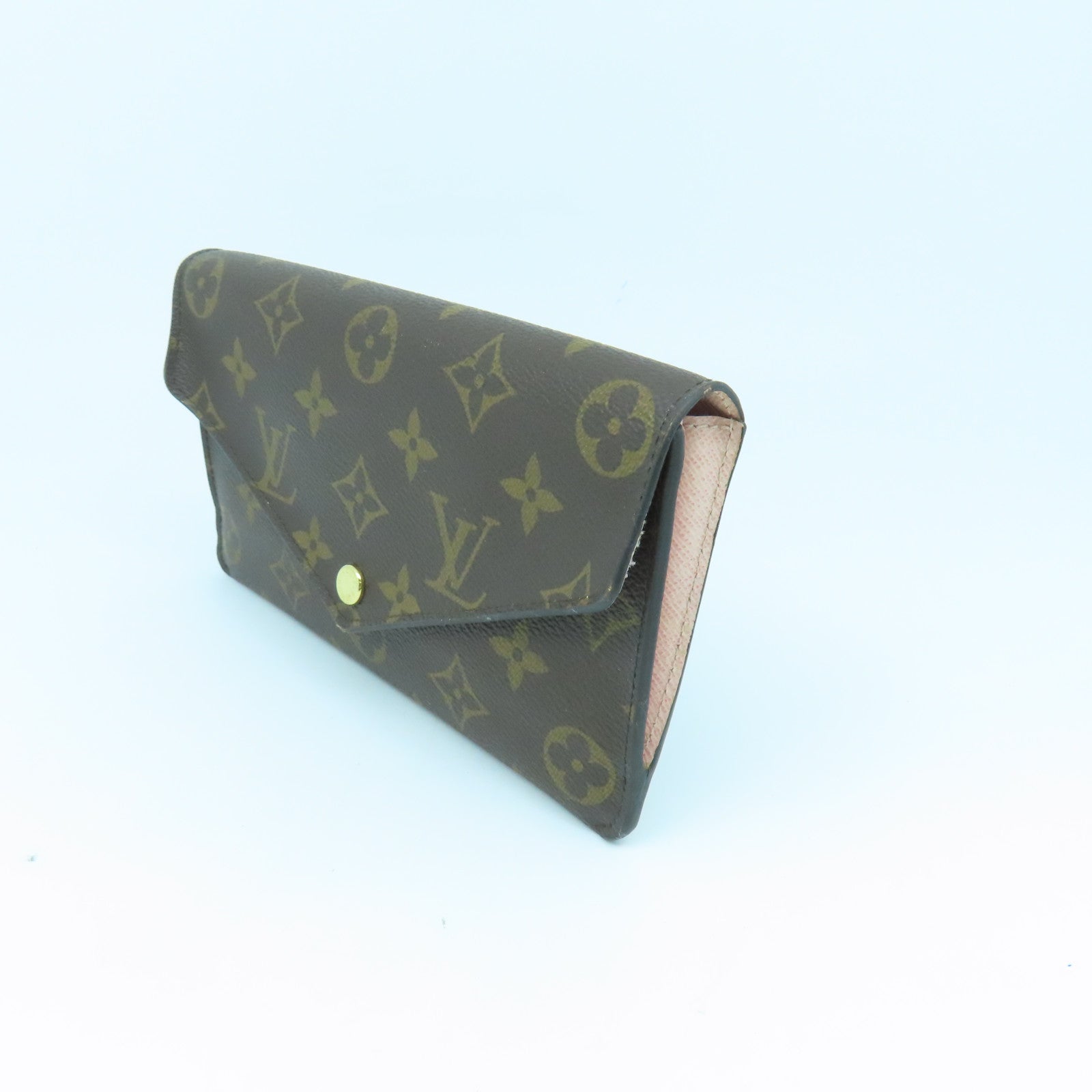 LOUIS VUITTON Monogram Jeanne金扣長錢包棕色