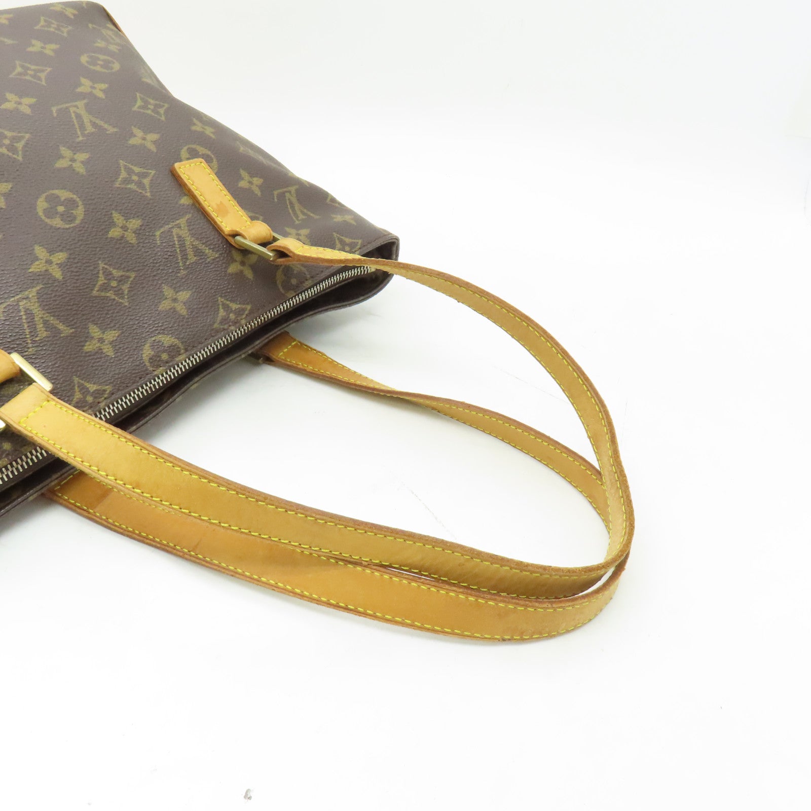LOUIS VUITTON Monogram Cabas Piano金扣肩背袋啡色