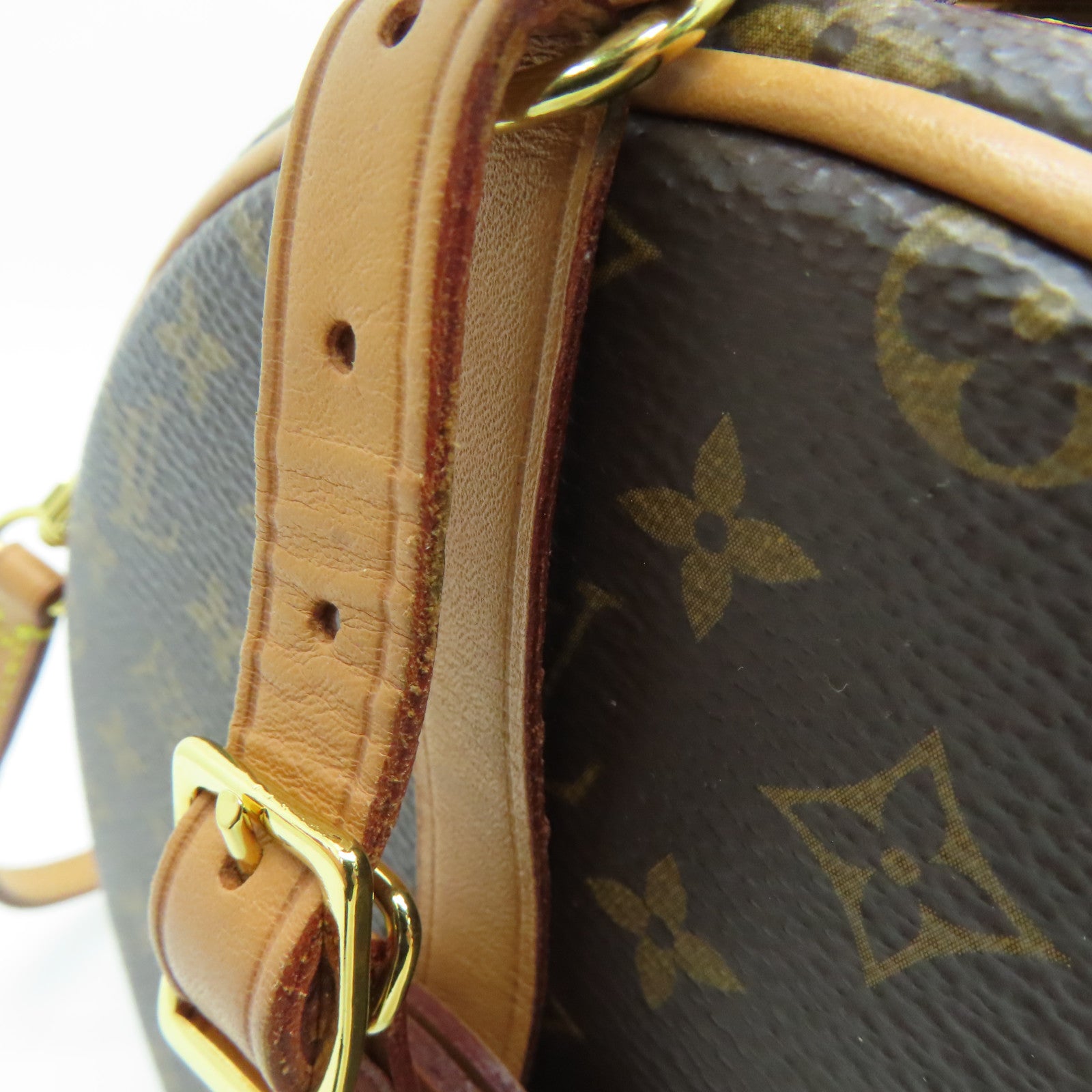 LOUIS VUITTON 【激减优惠】Monogram Petite Boite Chapzau金扣手挽肩背两用袋啡色