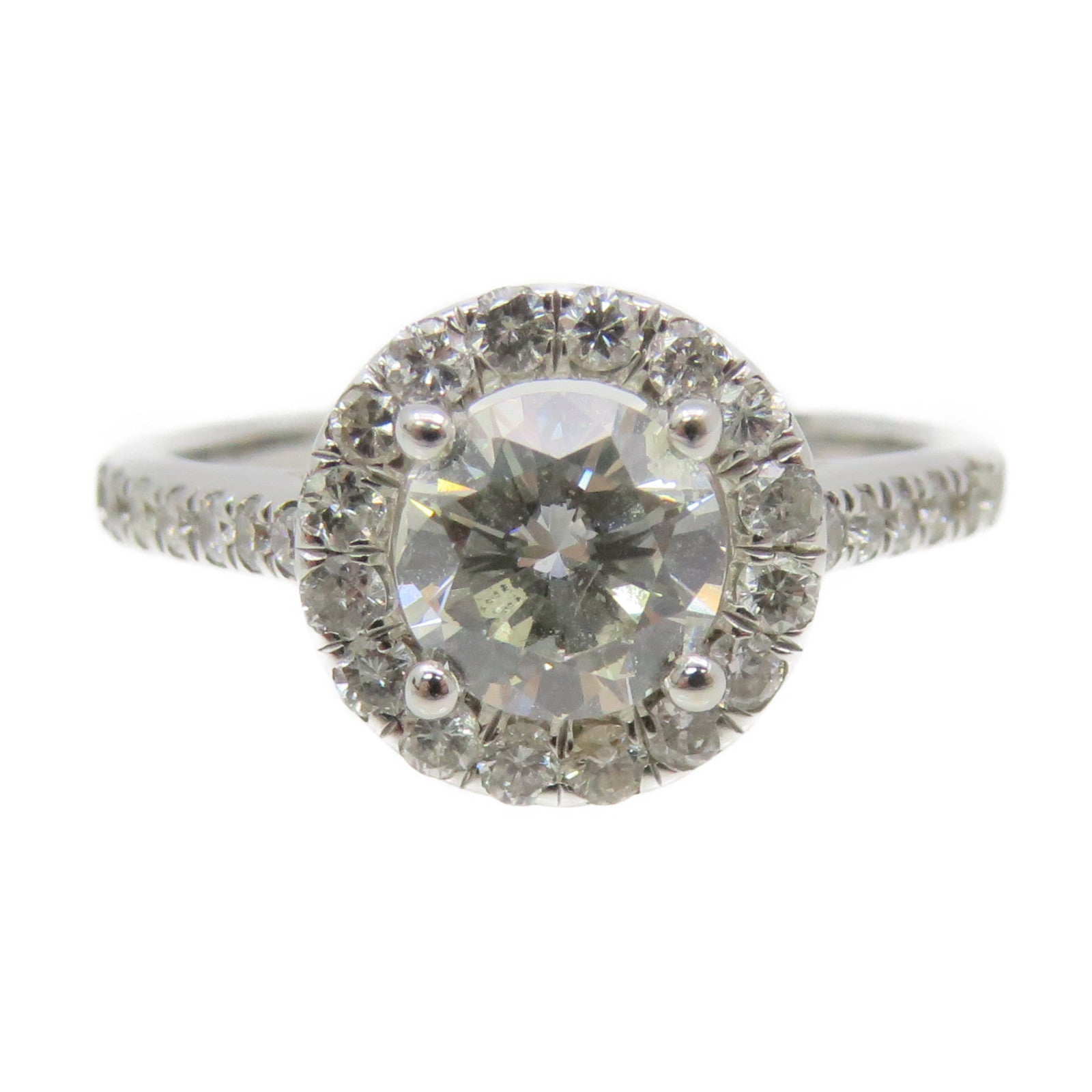 JEWELRY 【激减优惠】18K白金0.67ct/0.35ct钻石Diamond Ring戒指US#5.25