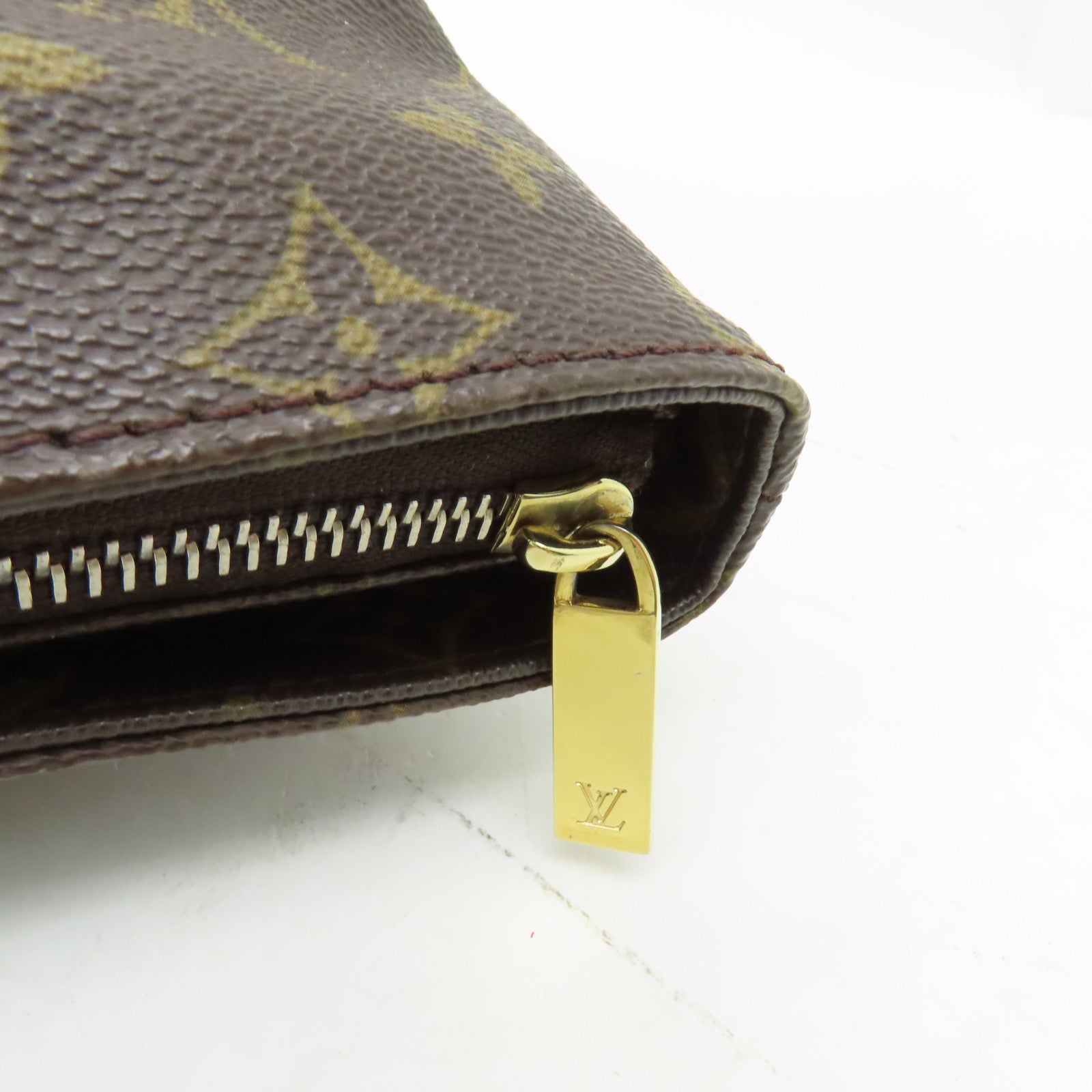 LOUIS VUITTON Monogram Cabas Piano金扣肩背袋啡色