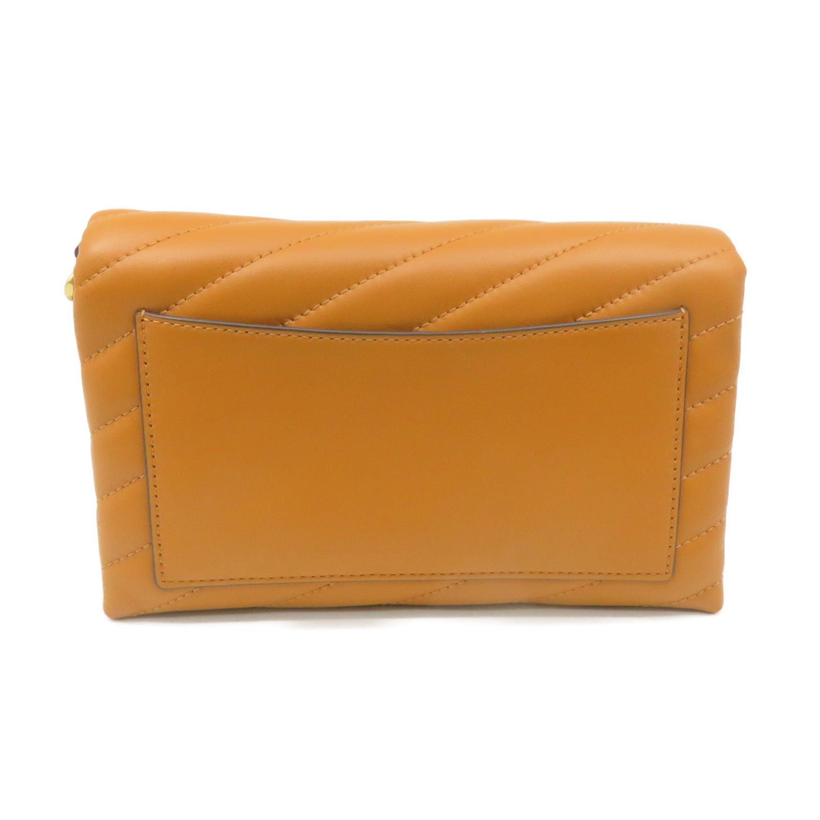 Tory Burch 牛皮皮革Chain Shoulder Bag鏈帶肩背袋橙色