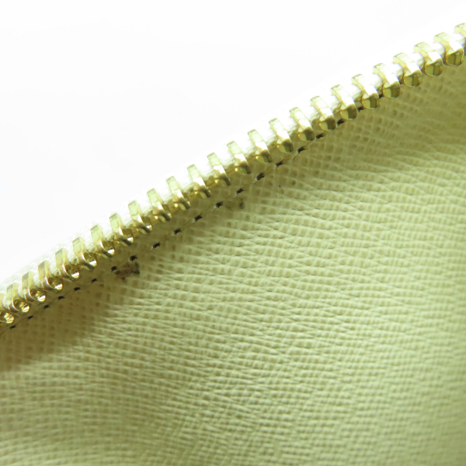 LOUIS VUITTON Damier Azur Long Wallet gold buckle long wallet beige