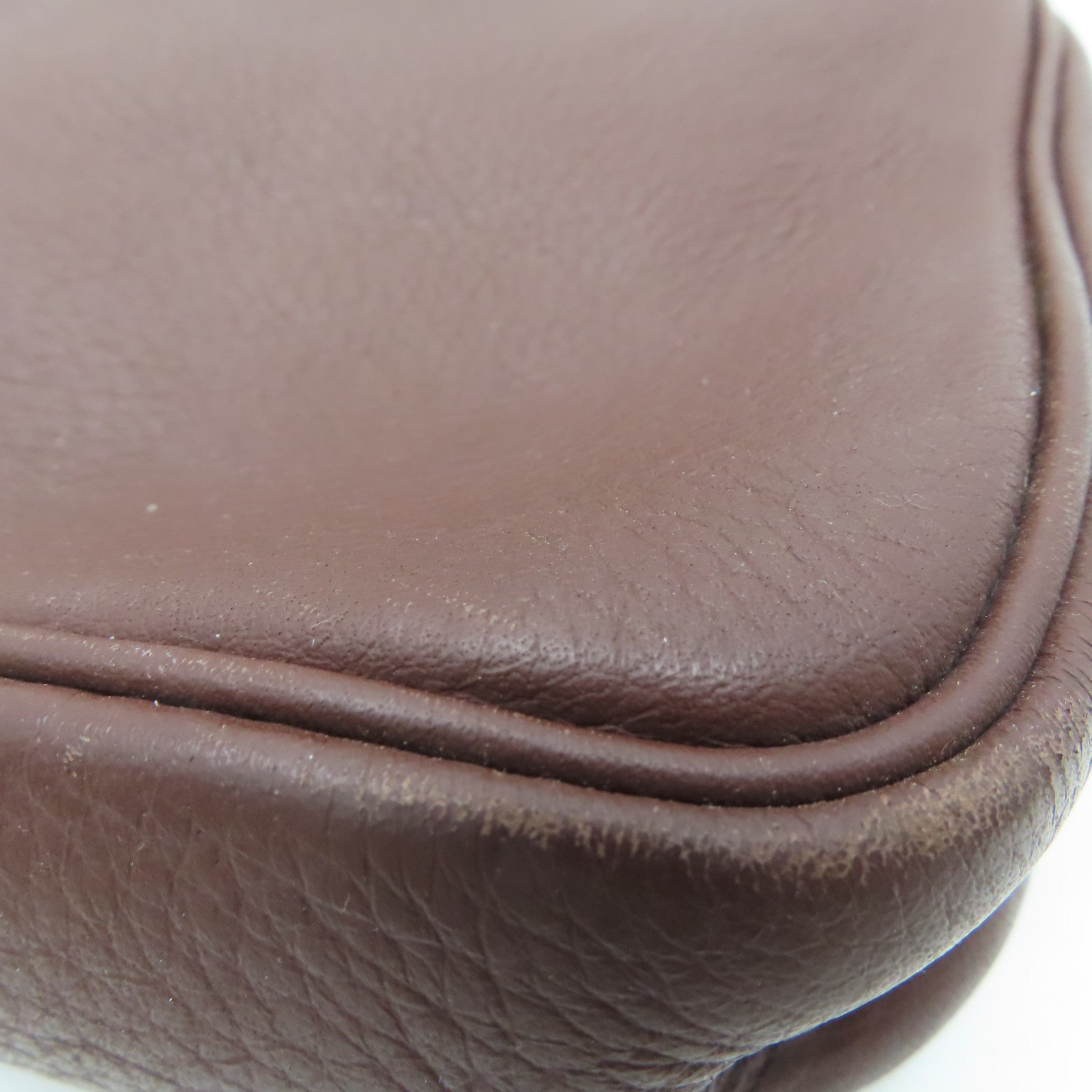 HERMES 【激減優惠】Clemence皮革Massai Shoulder金扣肩背袋紅色