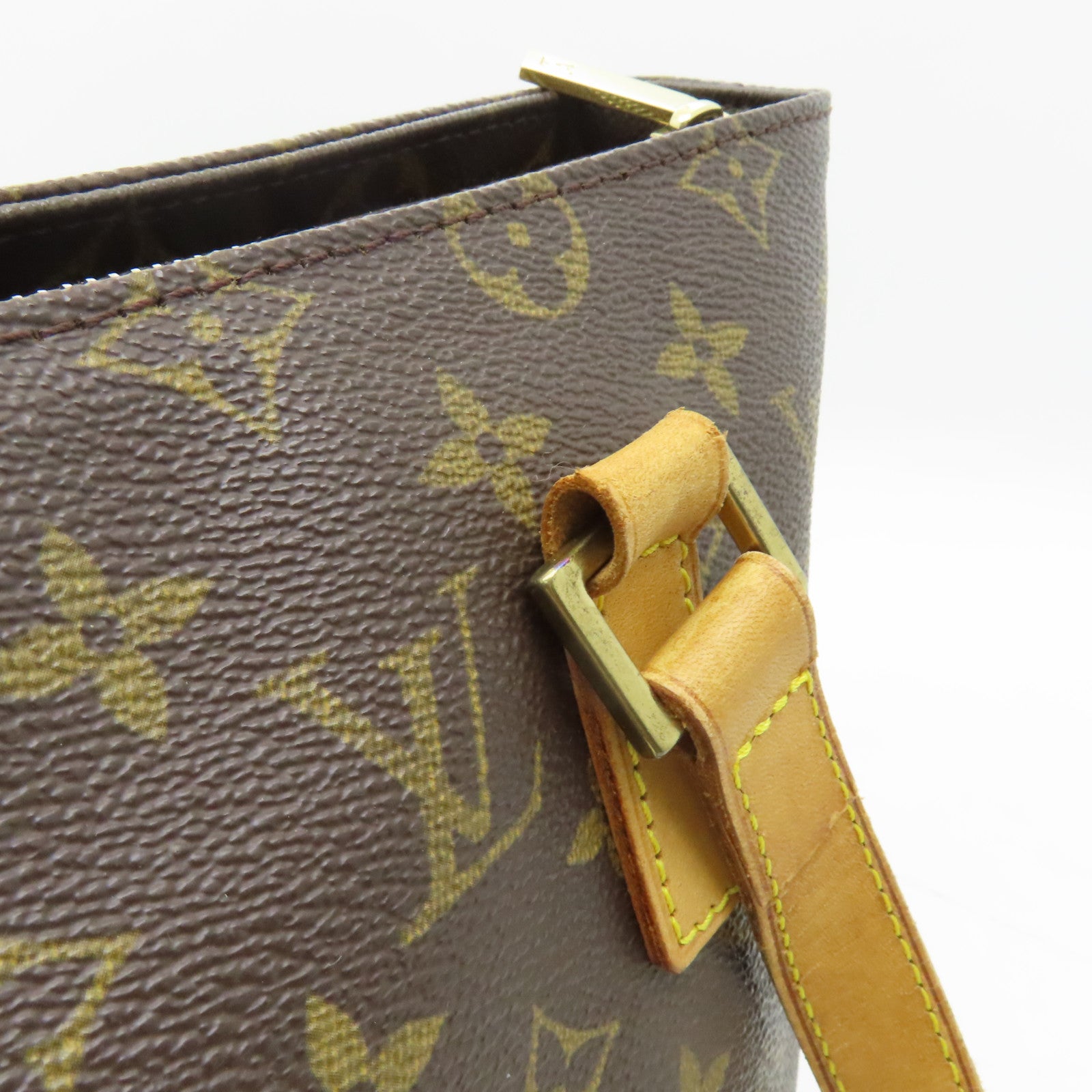 LOUIS VUITTON Monogram Cabas Piano金扣肩背袋啡色
