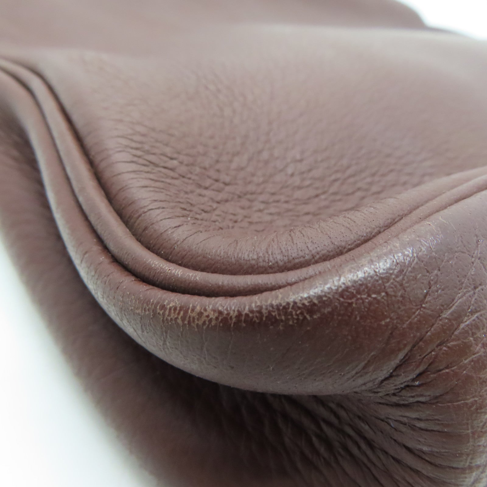 HERMES 【激減優惠】Clemence皮革Massai Shoulder金扣肩背袋紅色