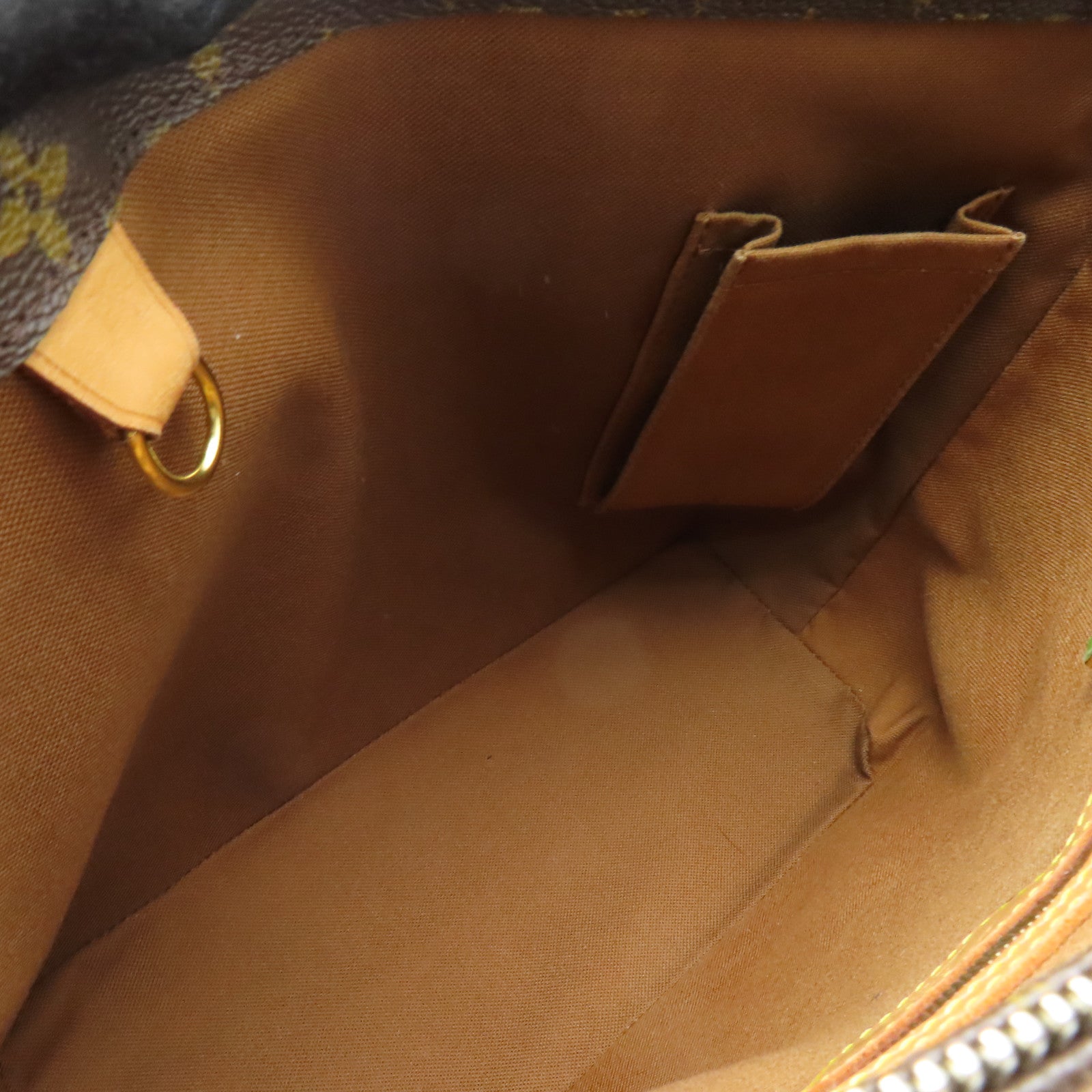 LOUIS VUITTON Monogram Cabas Piano金扣肩背袋啡色