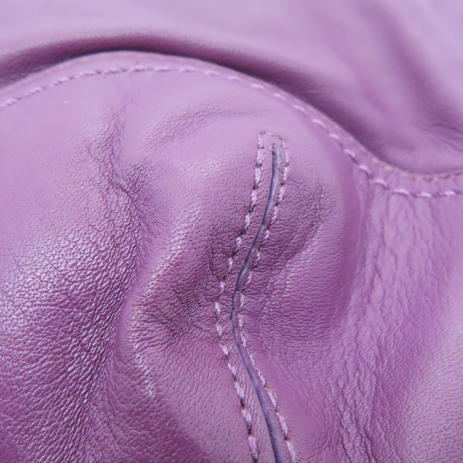 COACH 牛皮皮革2 Way Shoulder银扣手挽肩背两用袋紫色