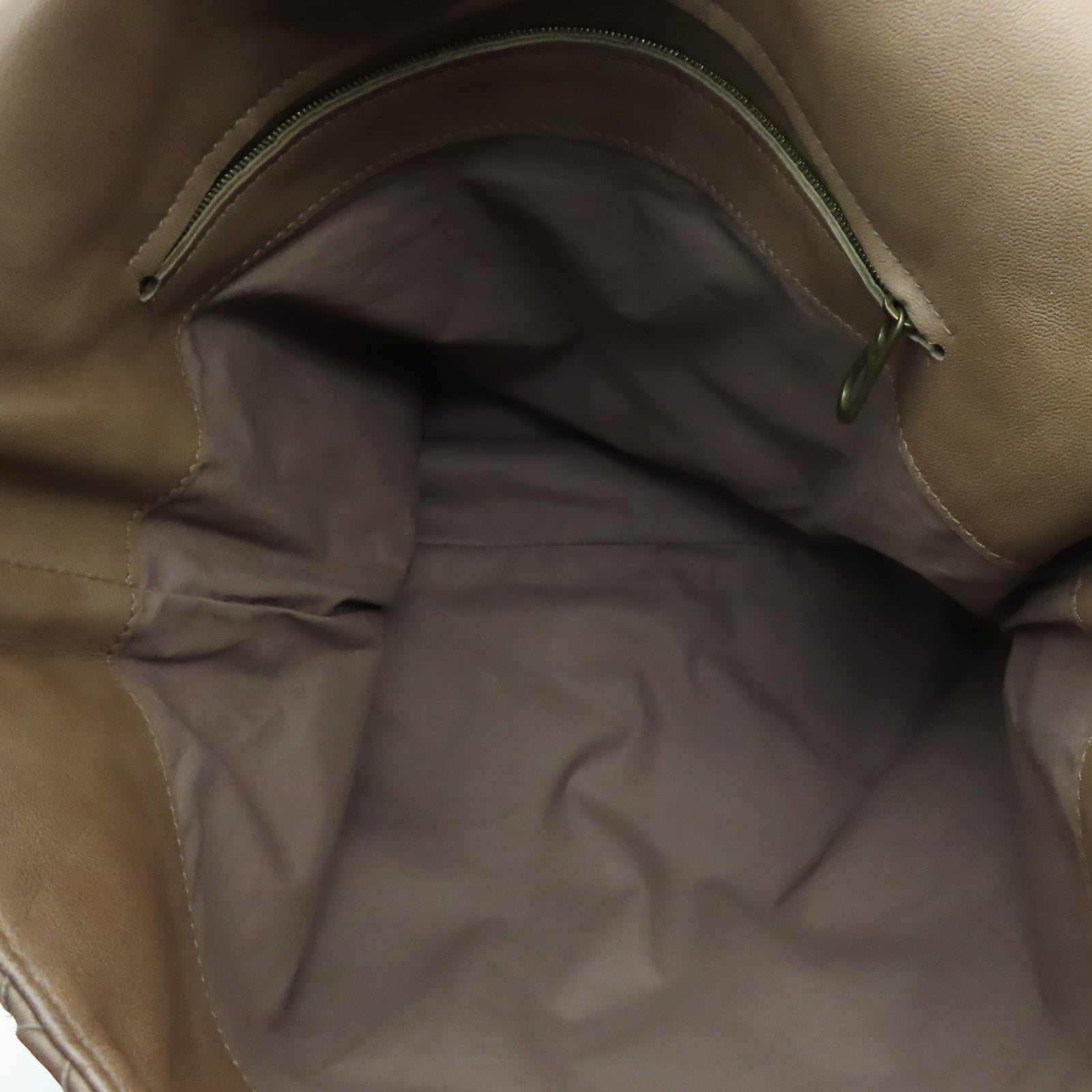 BOTTEGA VENETA 織紋皮革Shoulder Bag金扣肩背袋啡色