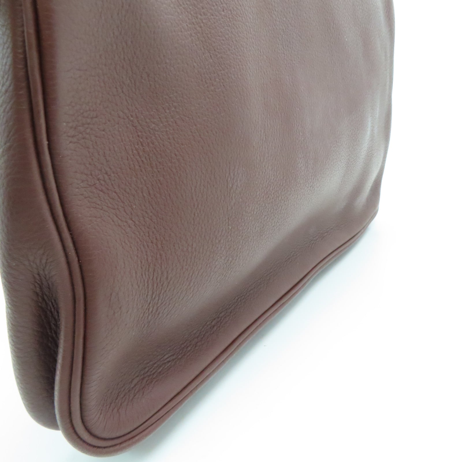 HERMES 【激減優惠】Clemence皮革Massai Shoulder金扣肩背袋紅色