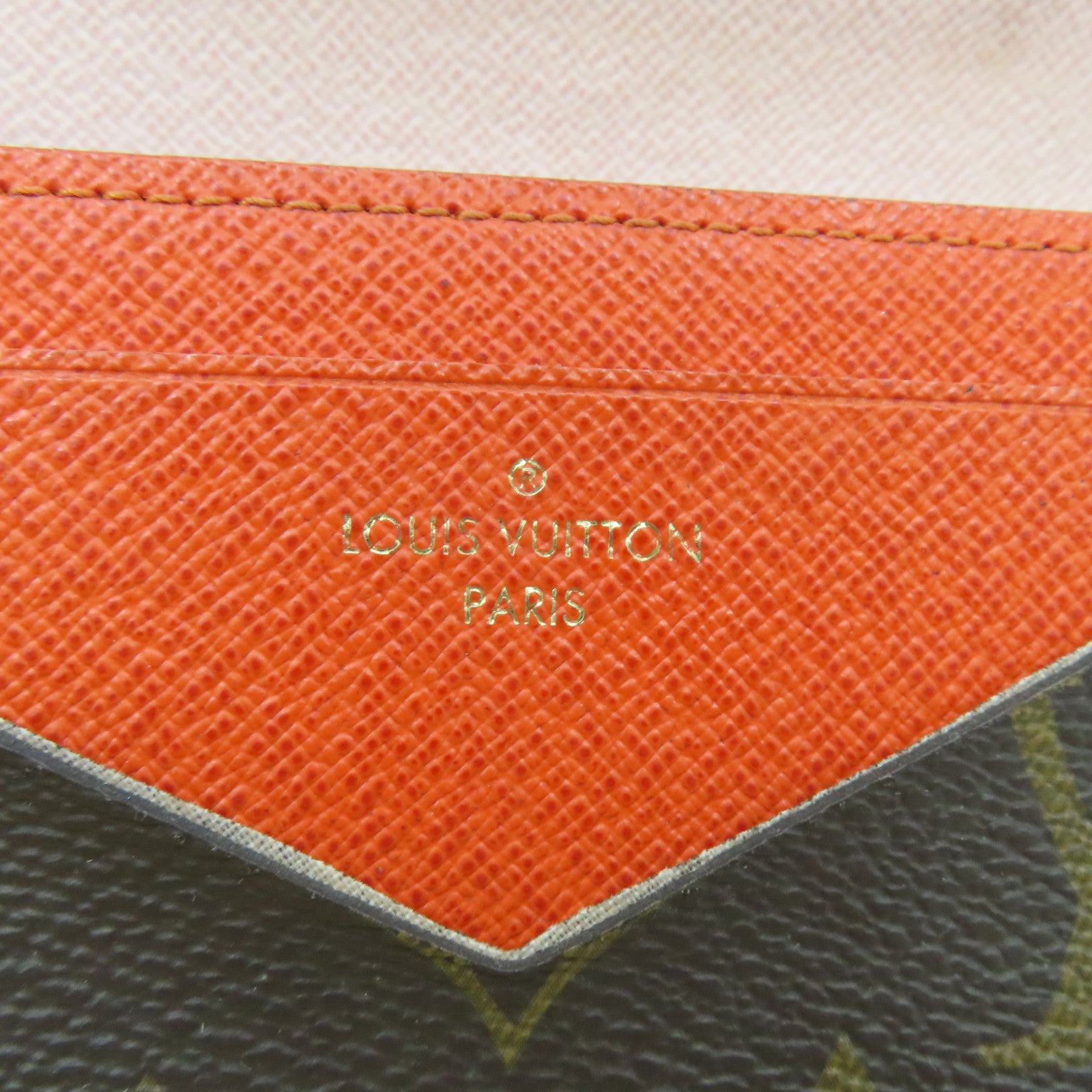 LOUIS VUITTON Monogram Jeanne金扣長錢包棕色