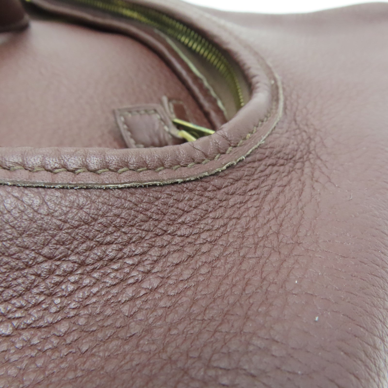 HERMES 【激減優惠】Clemence皮革Massai Shoulder金扣肩背袋紅色