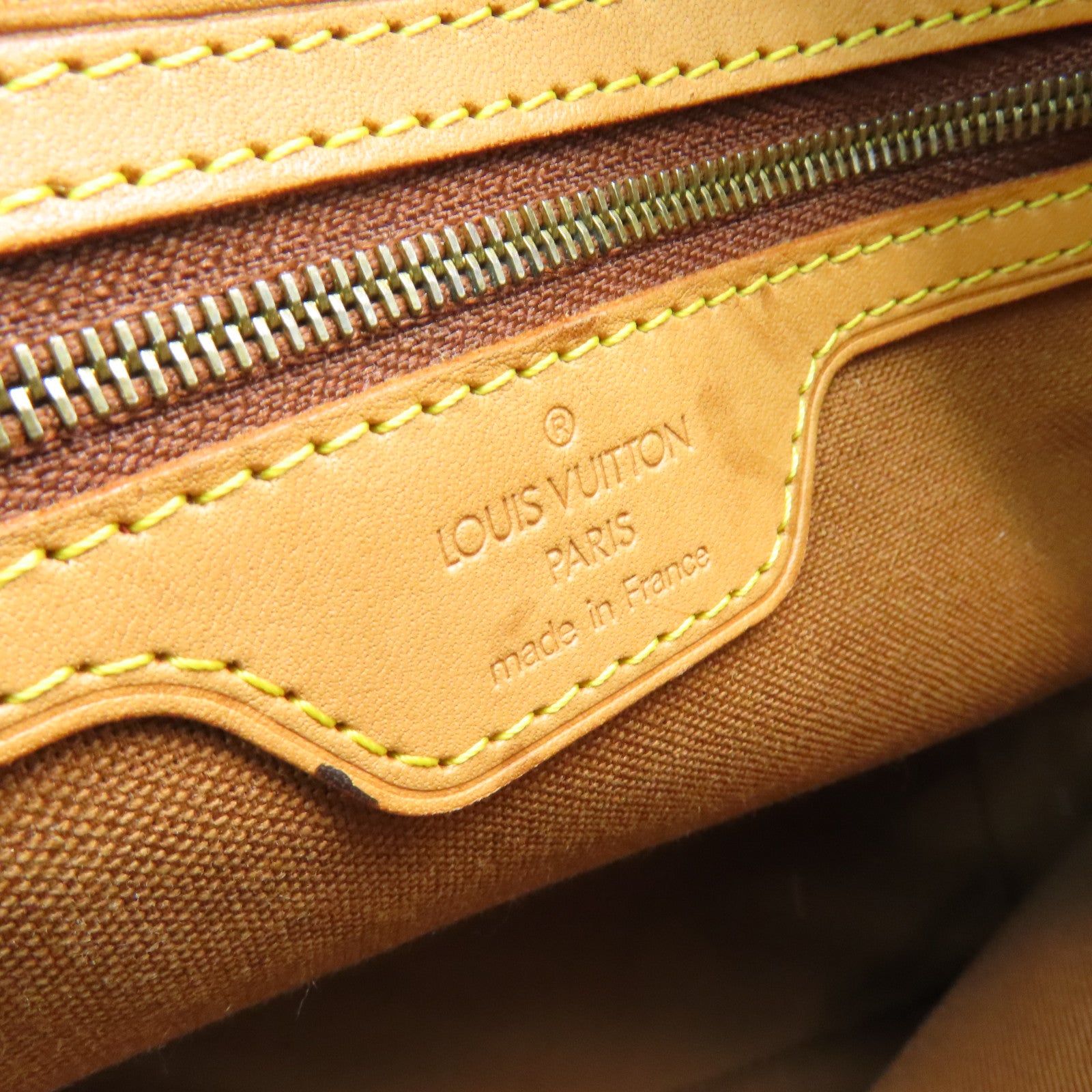 LOUIS VUITTON Monogram Cabas Piano金扣肩背袋啡色