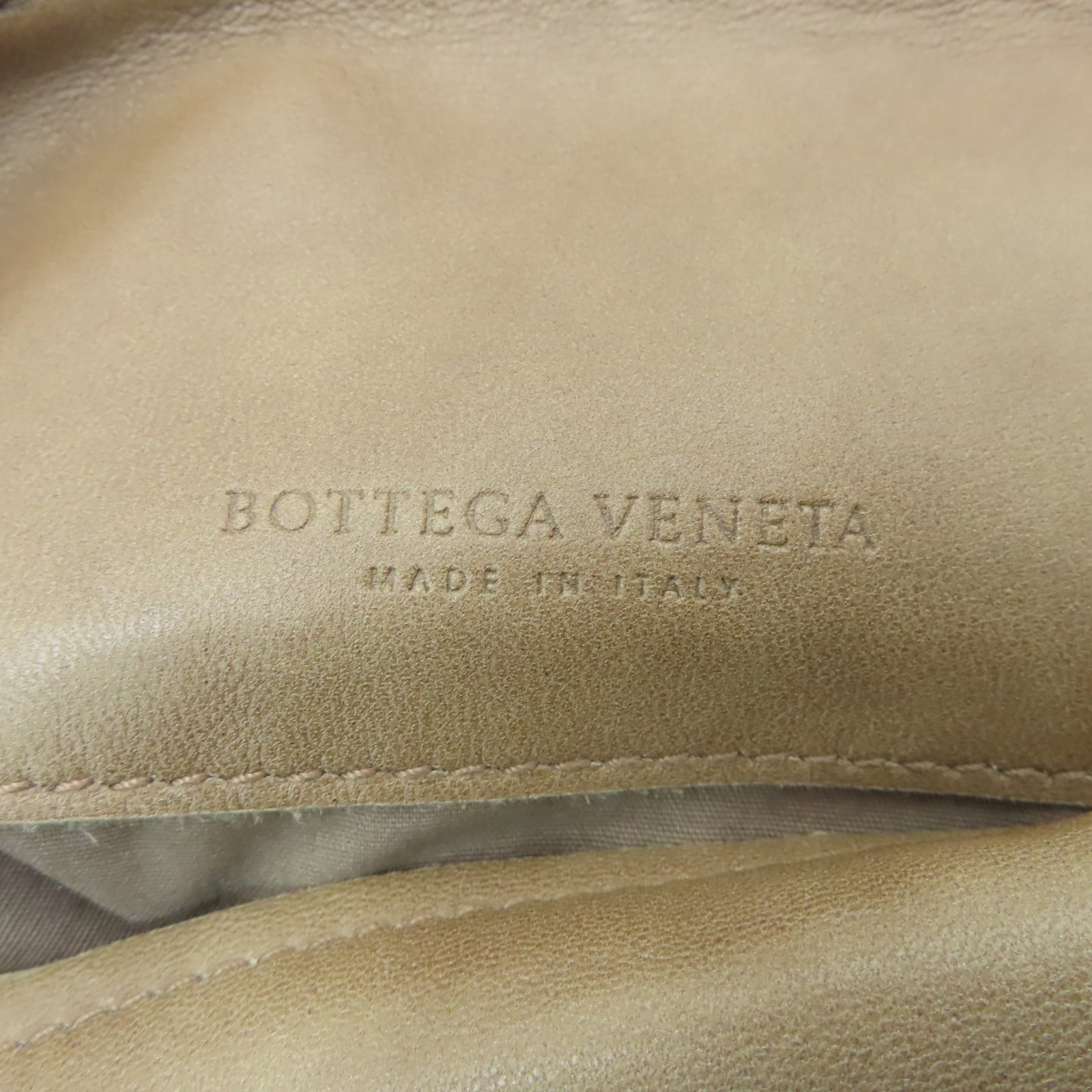 BOTTEGA VENETA 織紋皮革Shoulder Bag金扣肩背袋啡色