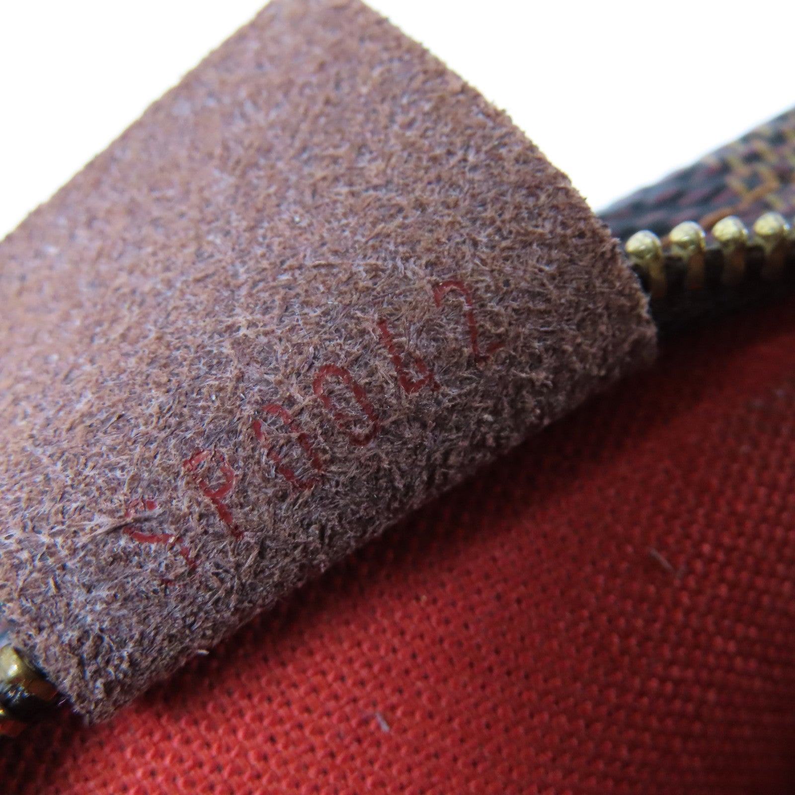 LOUIS VUITTON Damier Ebene Trousse Makeup Pouch金扣肩背袋啡色