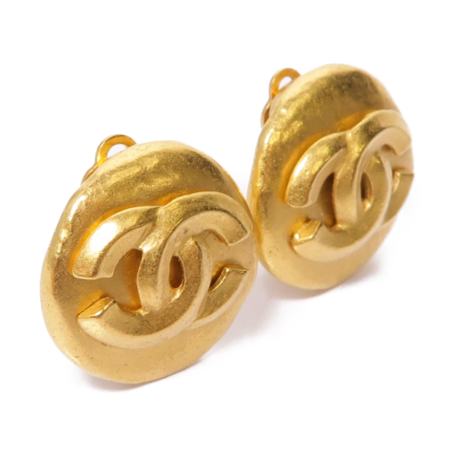 CHANEL 金屬Earrings耳環金色