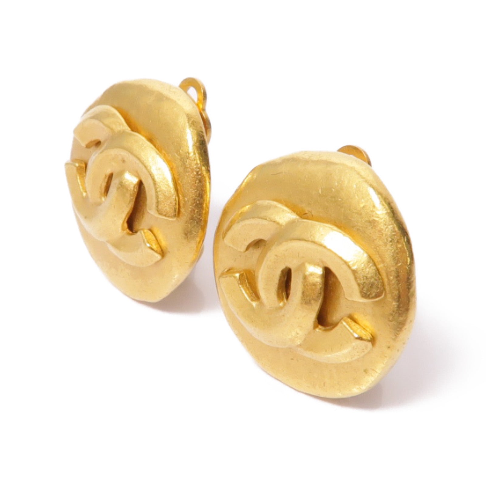 CHANEL 金屬Earrings耳環金色
