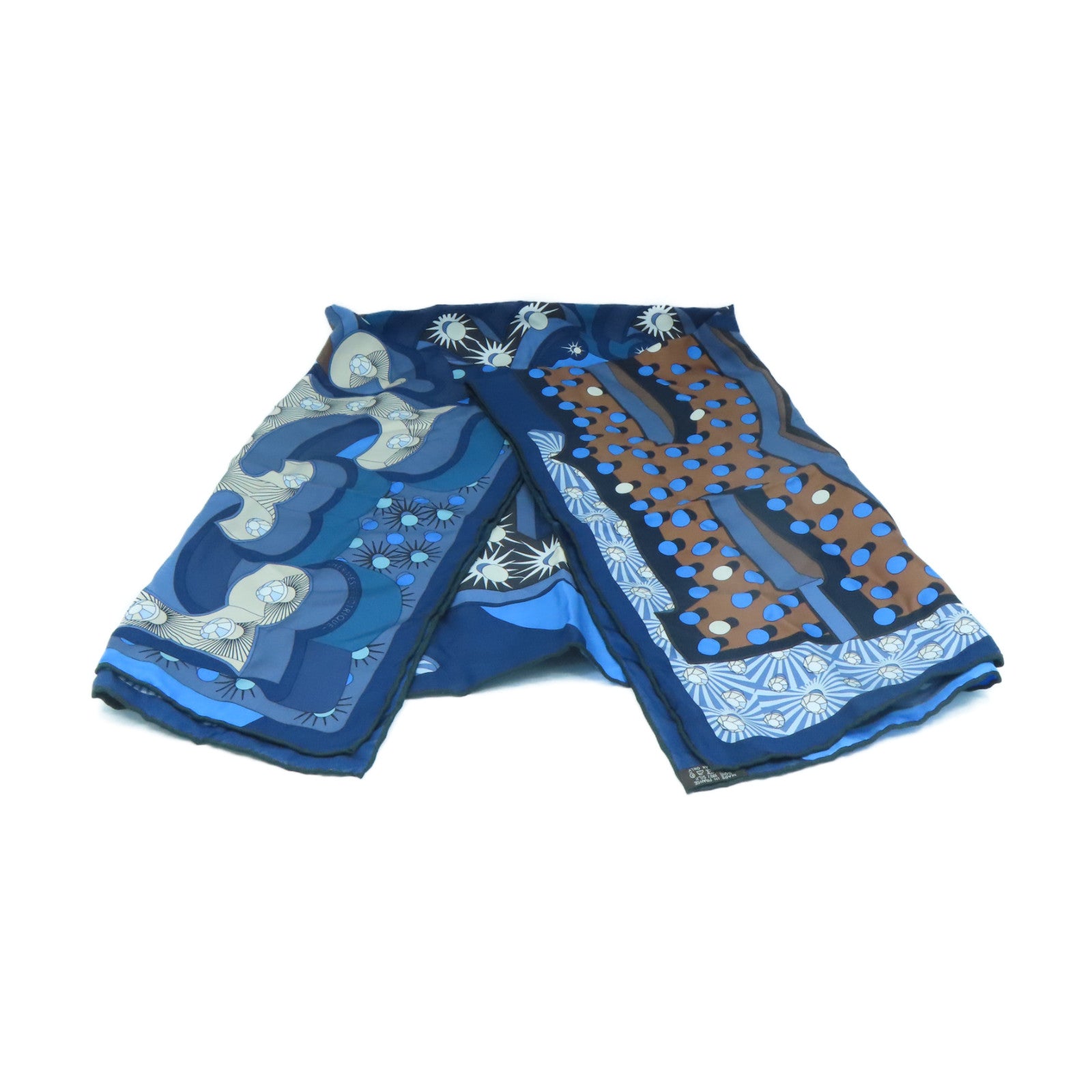 HERMES 丝质Scarf丝巾蓝色