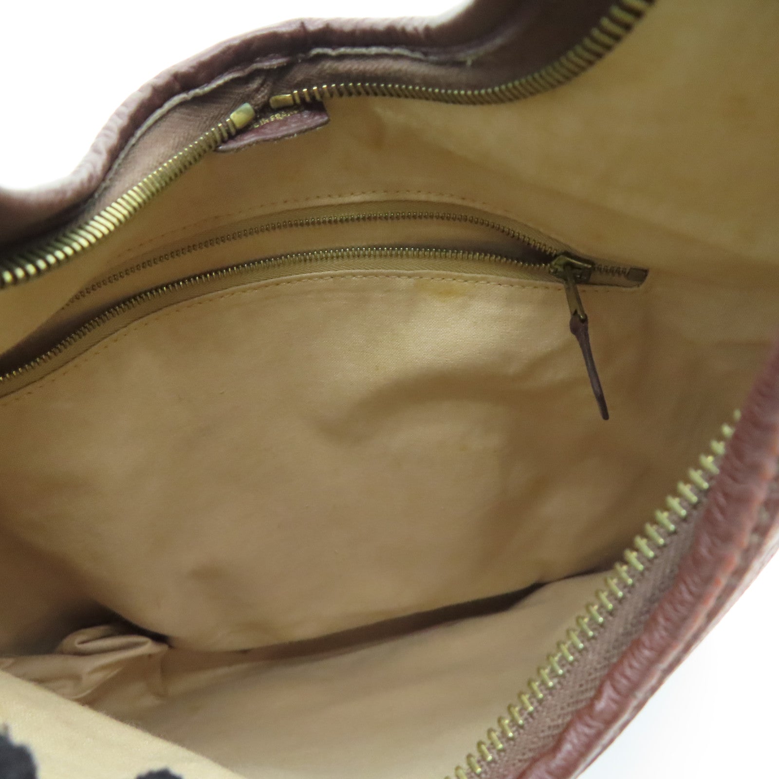 HERMES 【激減優惠】Clemence皮革Massai Shoulder金扣肩背袋紅色