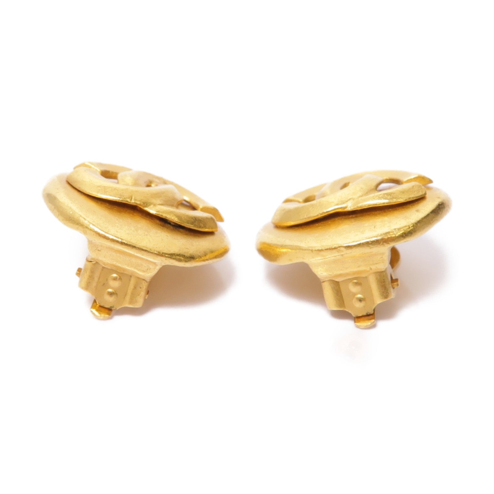 CHANEL 金屬Earrings耳環金色