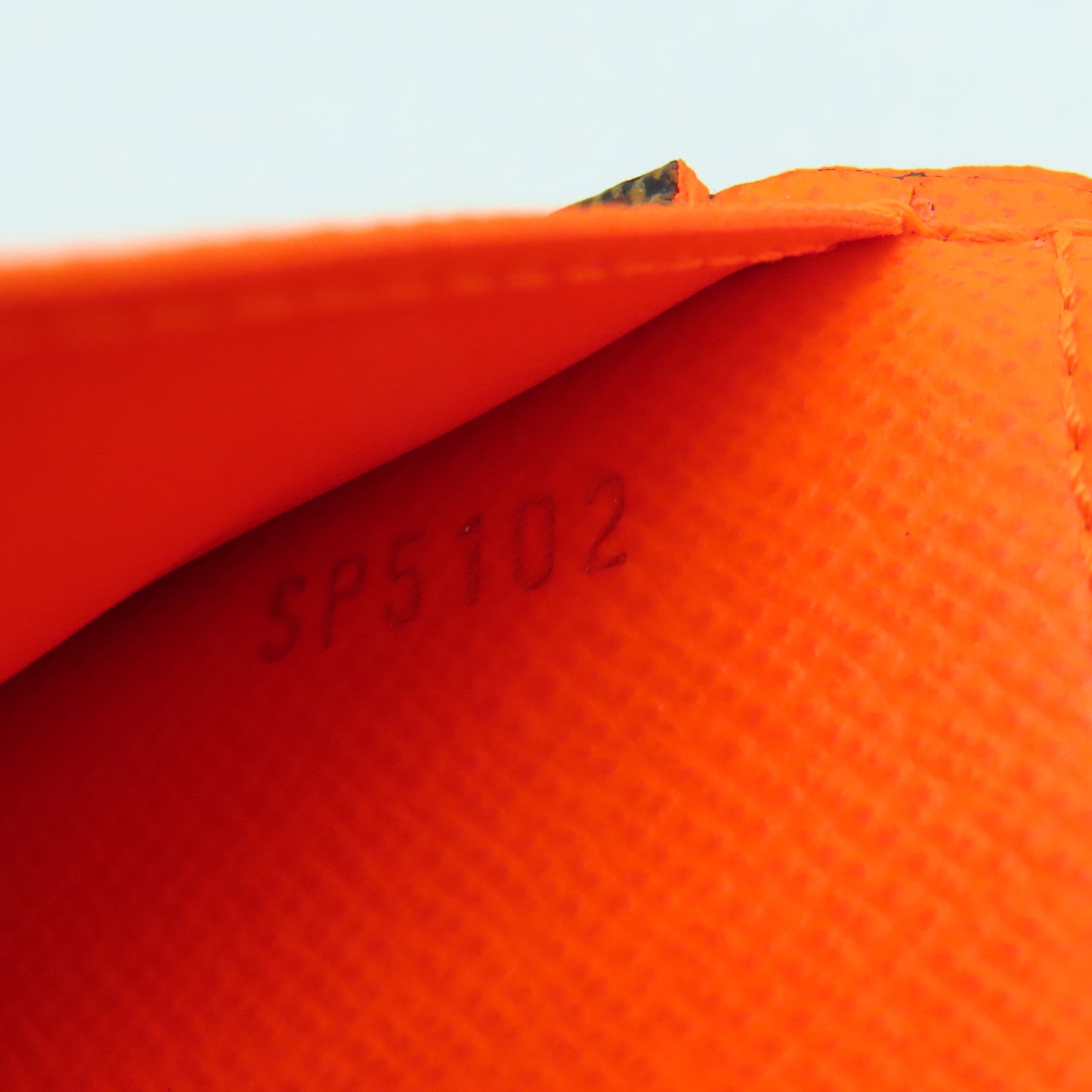 LOUIS VUITTON Damier Portefeuille Brazza Bifold银扣长钱包橙色/啡色