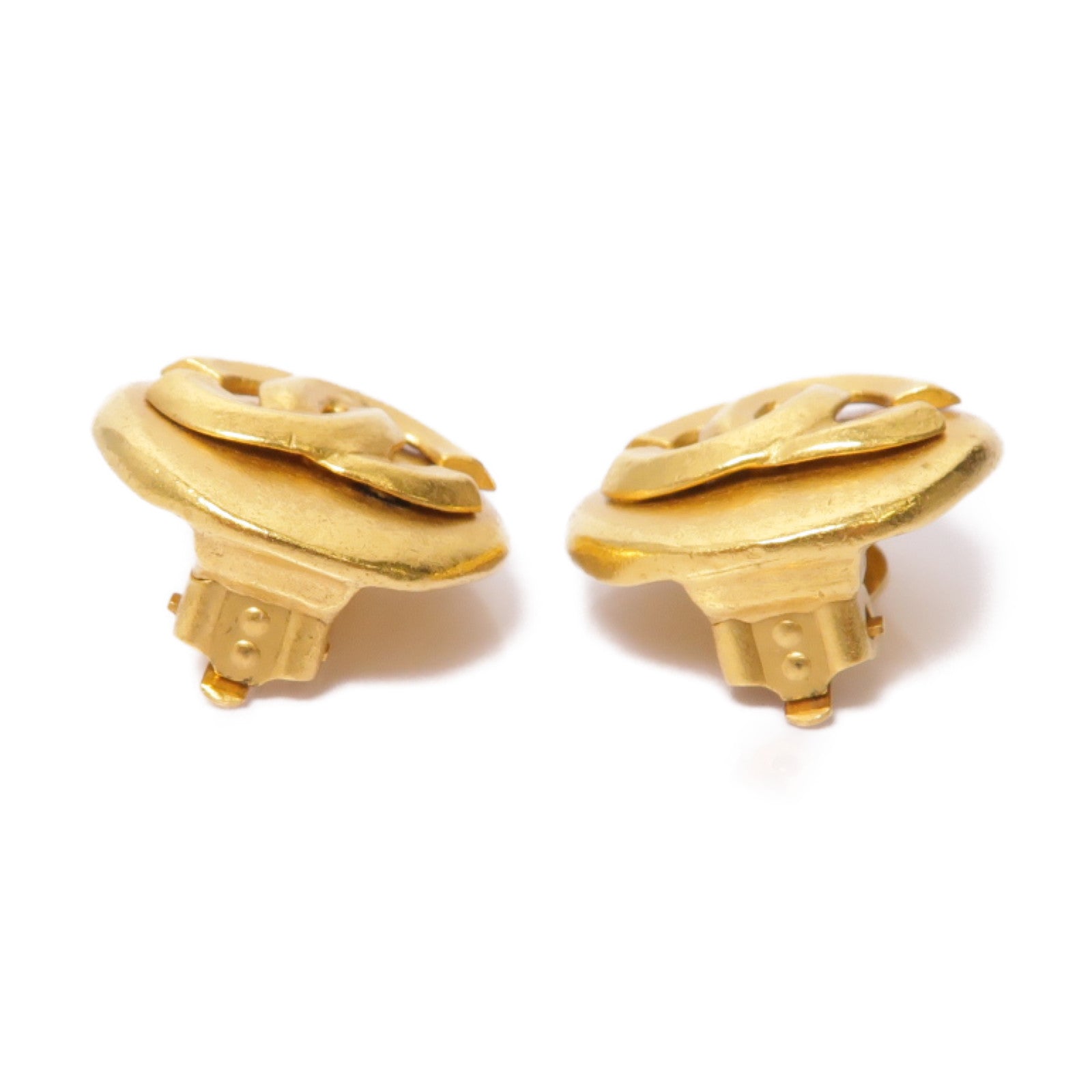 CHANEL 金屬Earrings耳環金色