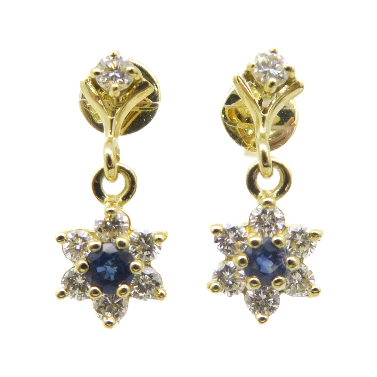 JEWELRY [Sharp Discount] 18K Gold Sapphire Earrings Sapphire Earrings