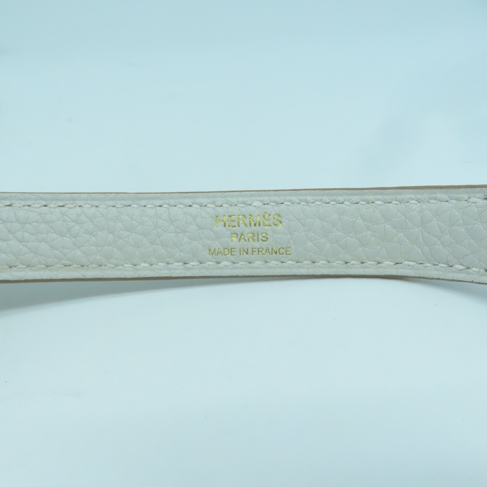HERMES Togo皮革Kelly 25金扣手挽肩背兩用袋淺灰色