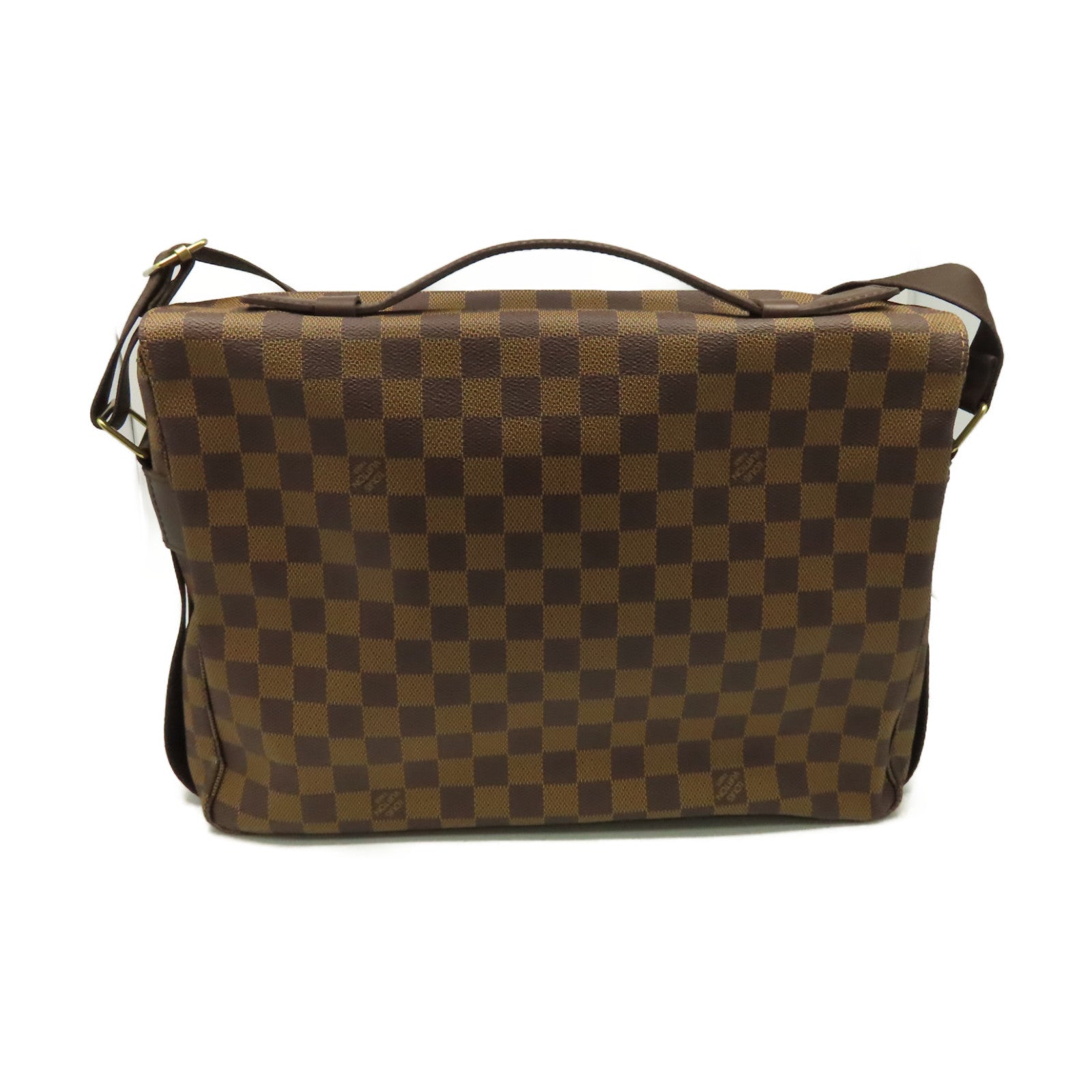LOUIS VUITTON Damier Broadway 2Way Shoulder Bag金扣手挽肩背兩用袋啡色