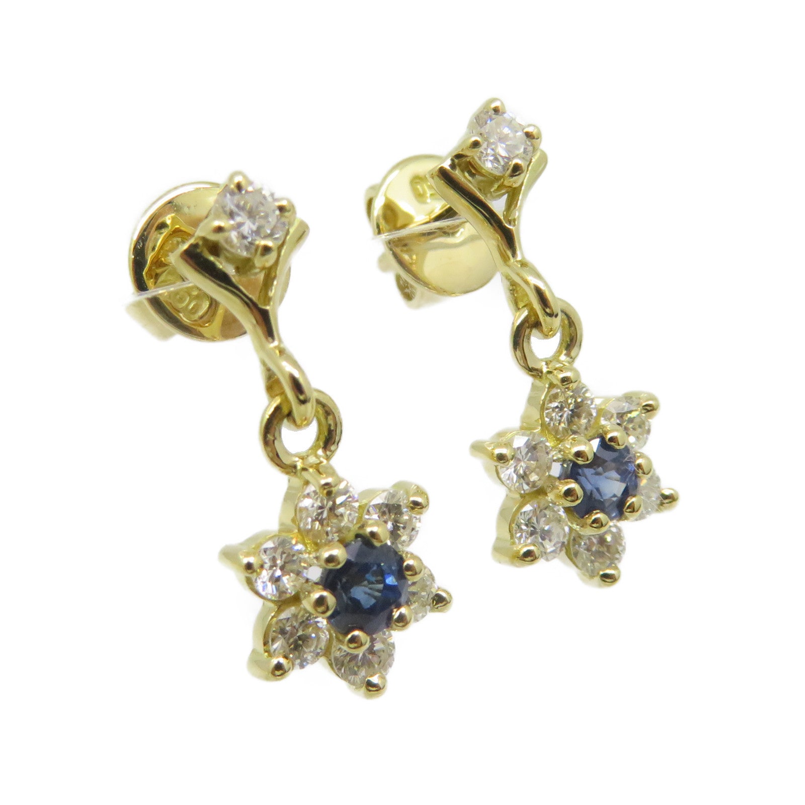 JEWELRY [Sharp Discount] 18K Gold Sapphire Earrings Sapphire Earrings