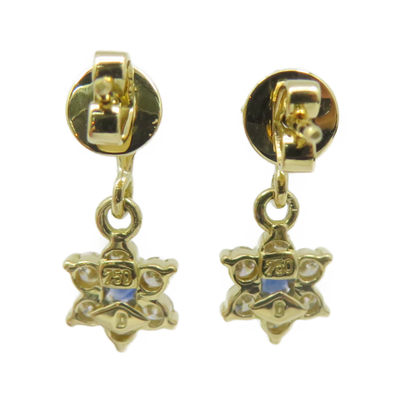 JEWELRY [Sharp Discount] 18K Gold Sapphire Earrings Sapphire Earrings