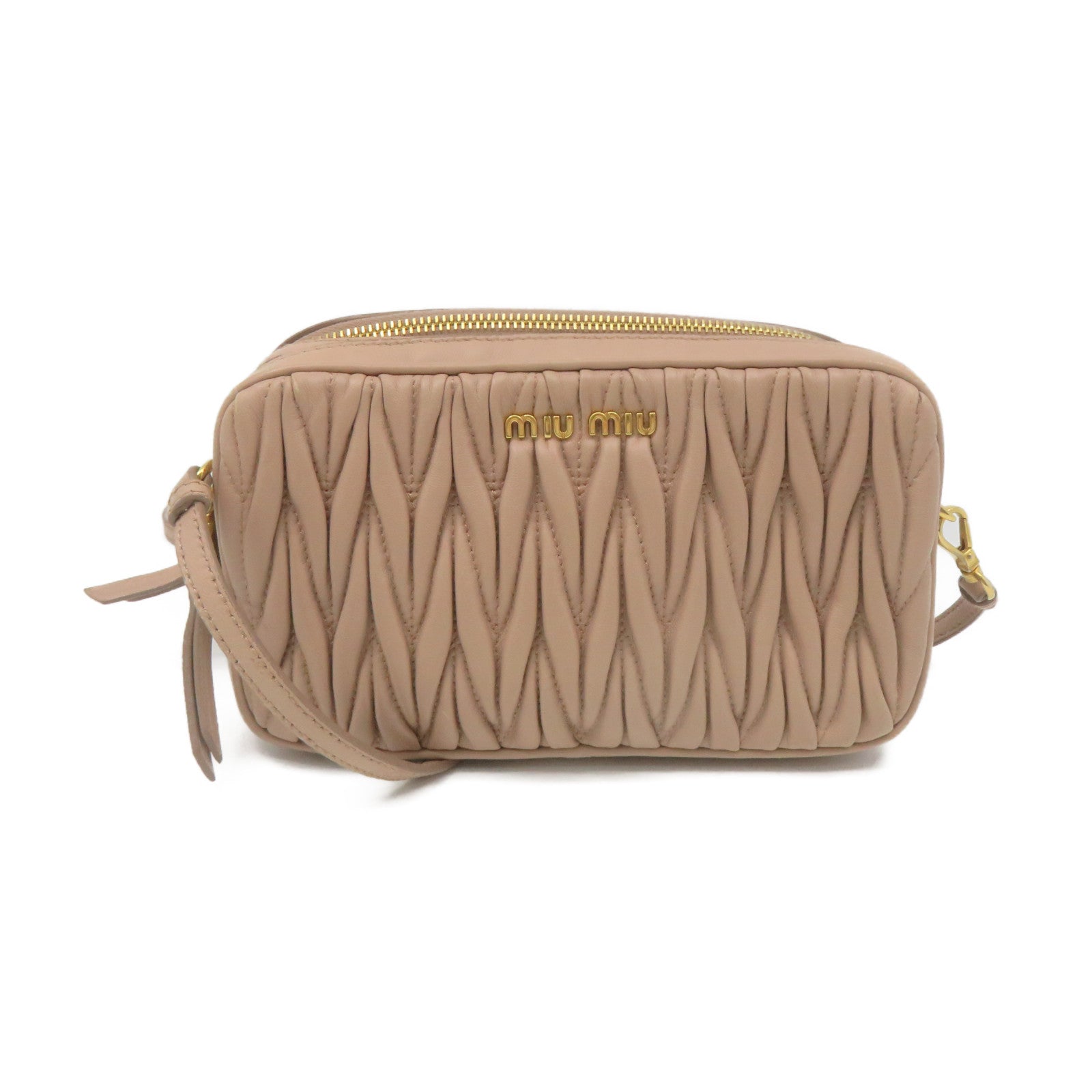 Miu Miu 羊皮皮革Shoulder Bag肩背袋粉紅色