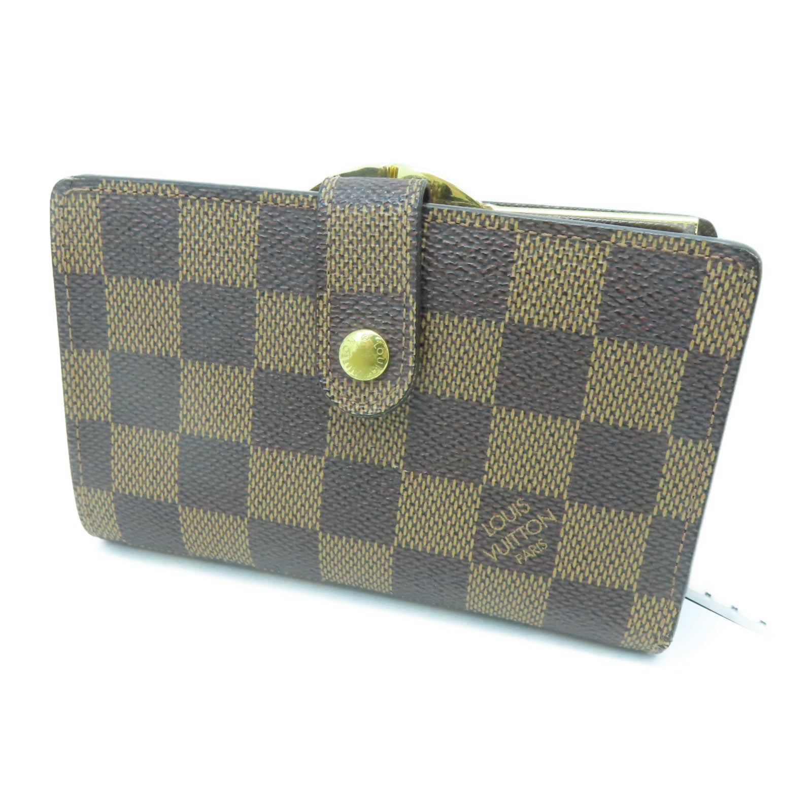 LOUIS VUITTON Damier Portefeiulle Vienova Wallet金扣錢包啡色