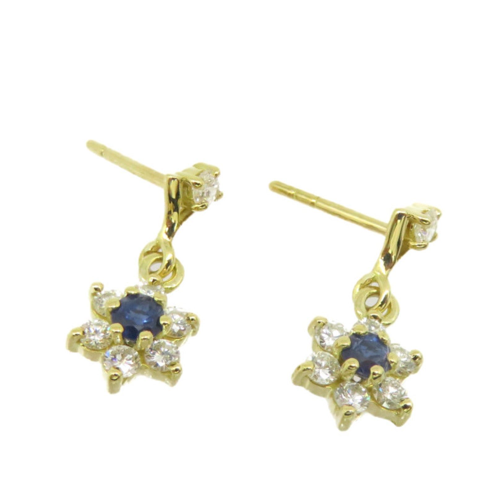 JEWELRY [Sharp Discount] 18K Gold Sapphire Earrings Sapphire Earrings