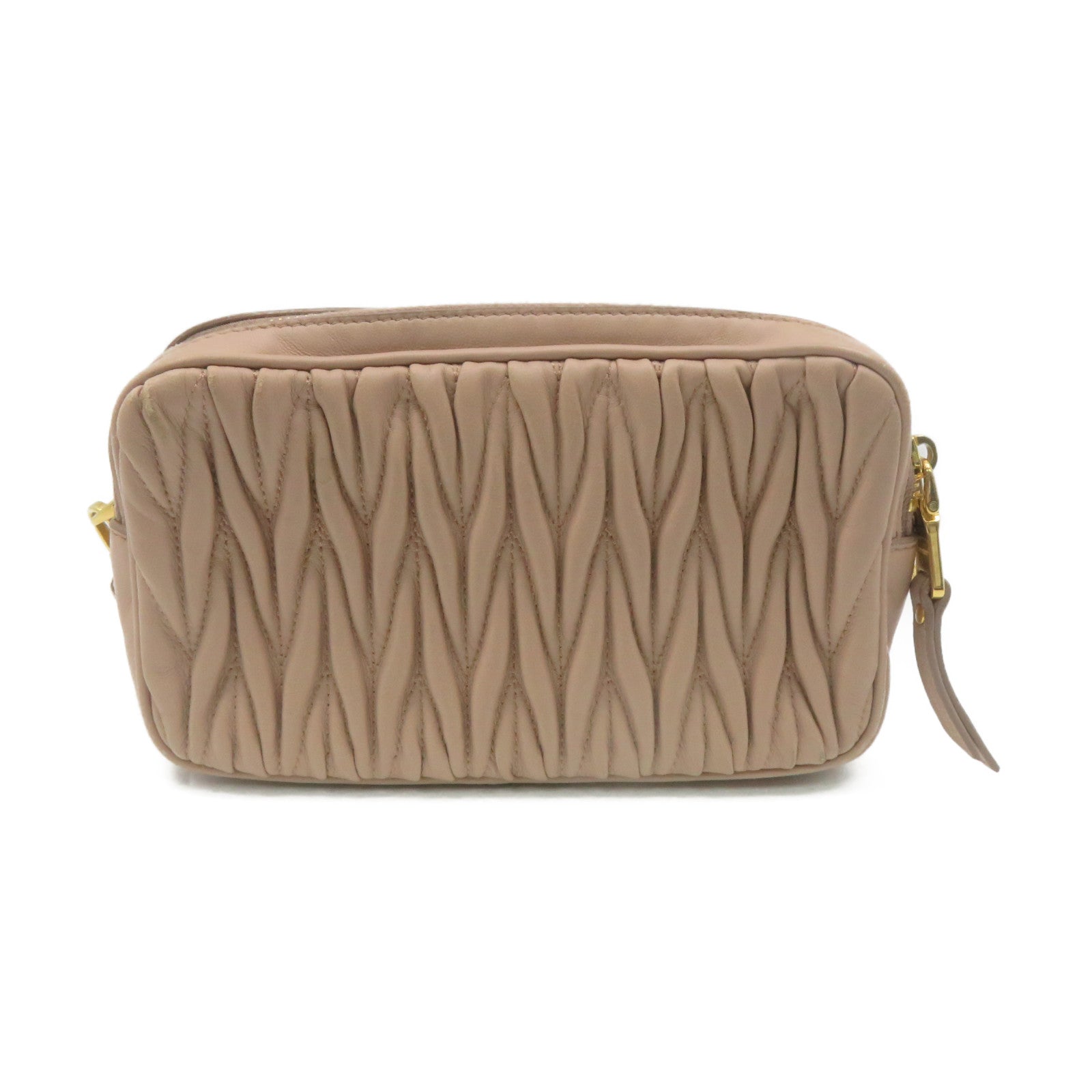 Miu Miu 羊皮皮革Shoulder Bag肩背袋粉紅色