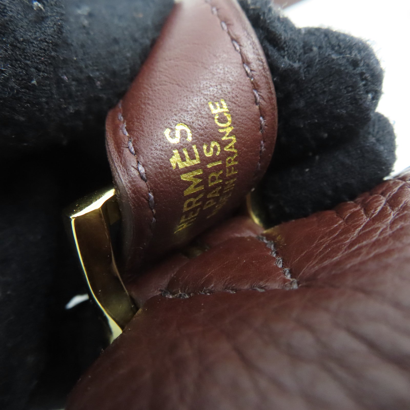 HERMES 【激減優惠】Clemence皮革Massai Shoulder金扣肩背袋紅色