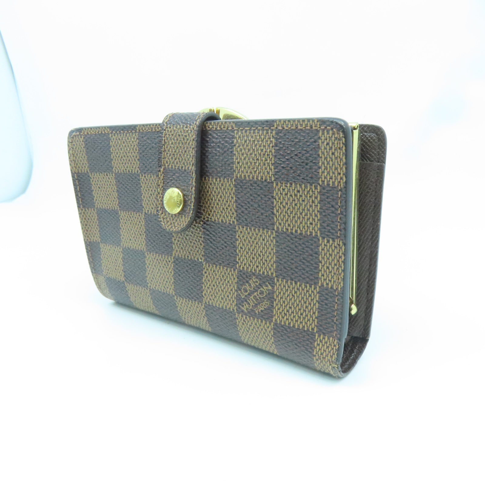 LOUIS VUITTON Damier Portefeiulle Vienova Wallet金扣錢包啡色