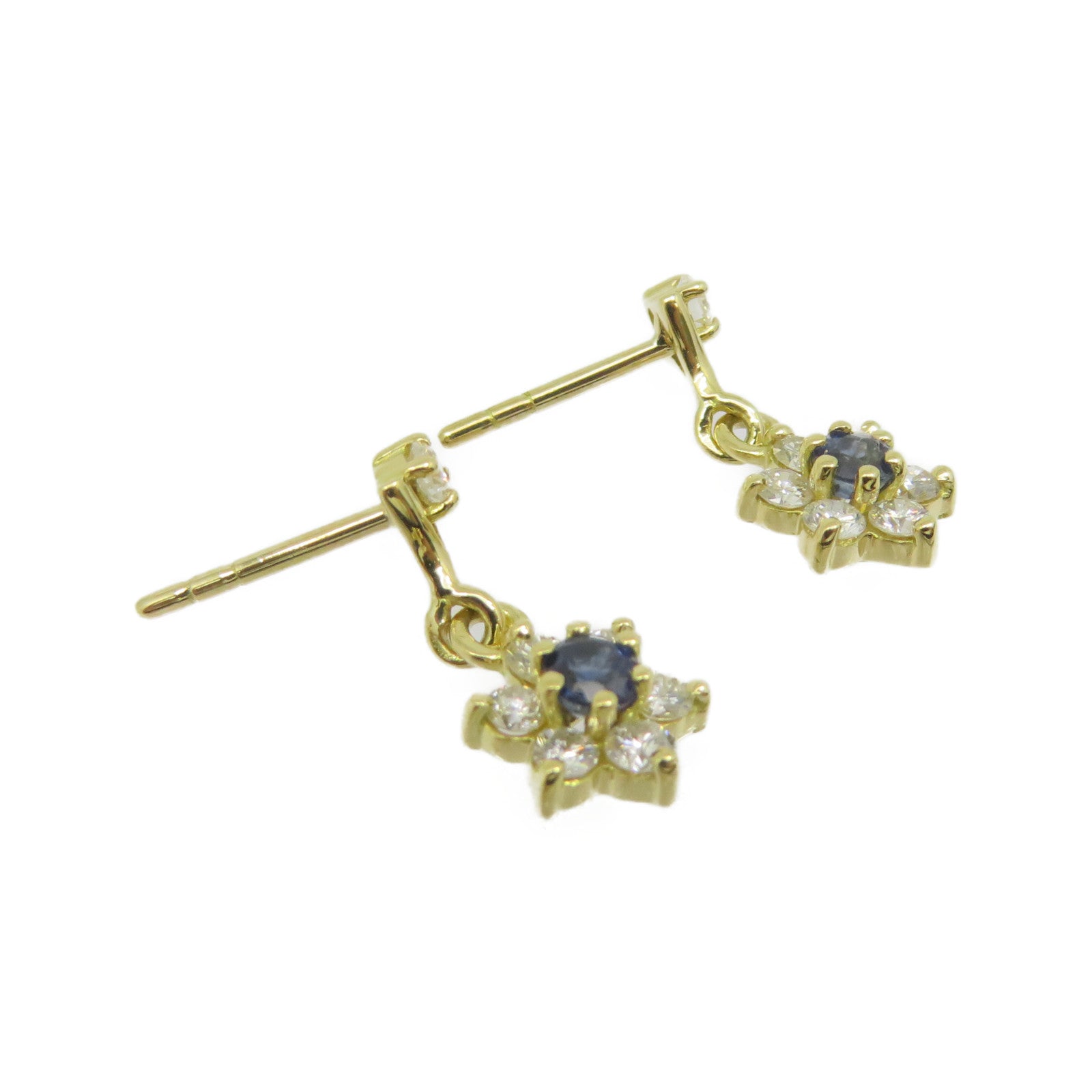 JEWELRY [Sharp Discount] 18K Gold Sapphire Earrings Sapphire Earrings