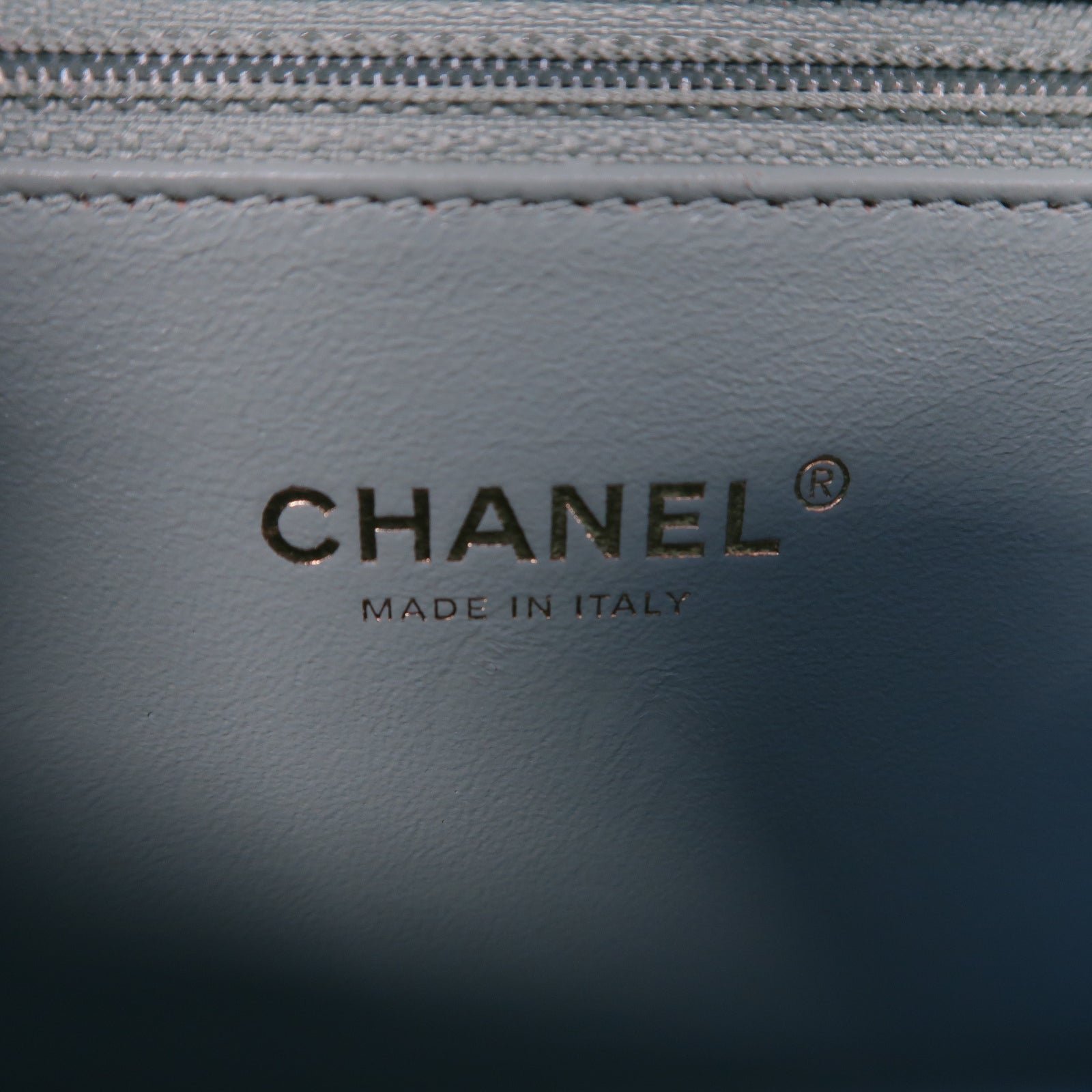 CHANEL 菱格牛皮皮革Shoulder Bag金扣鏈帶肩背袋綠色